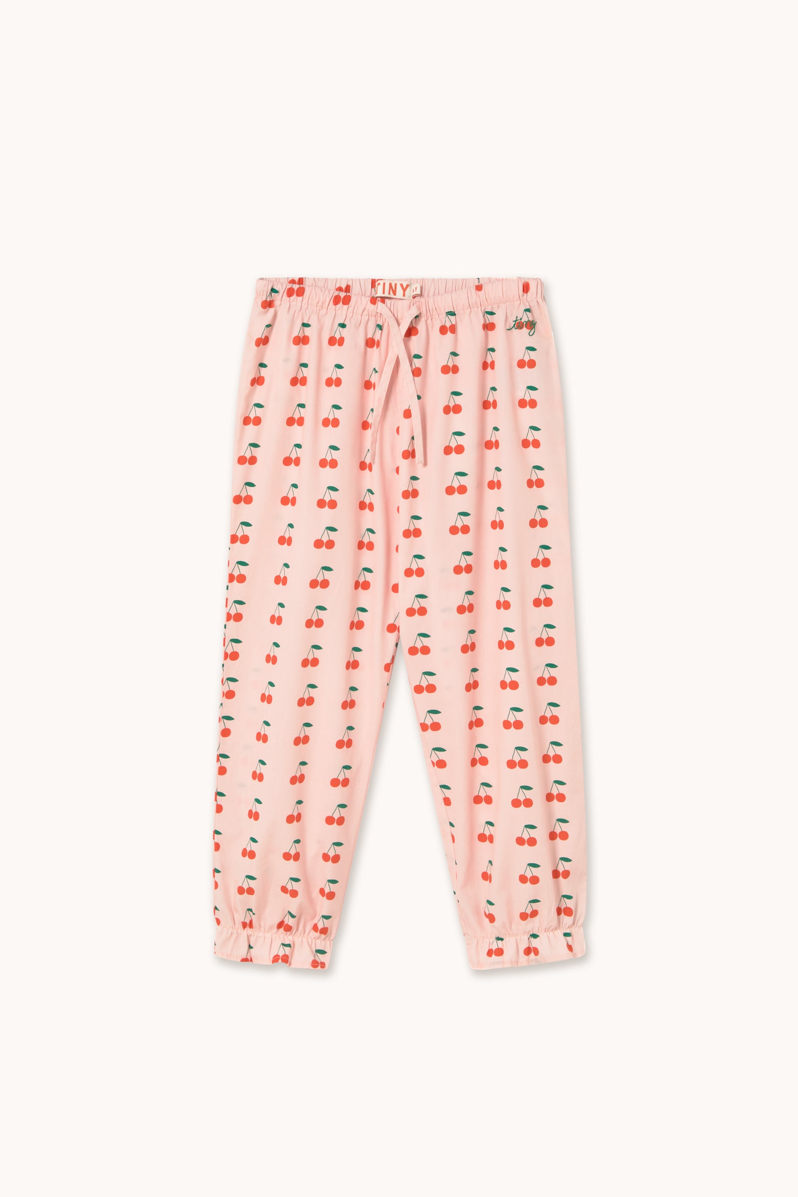 CHERRIES PANT pastel pink