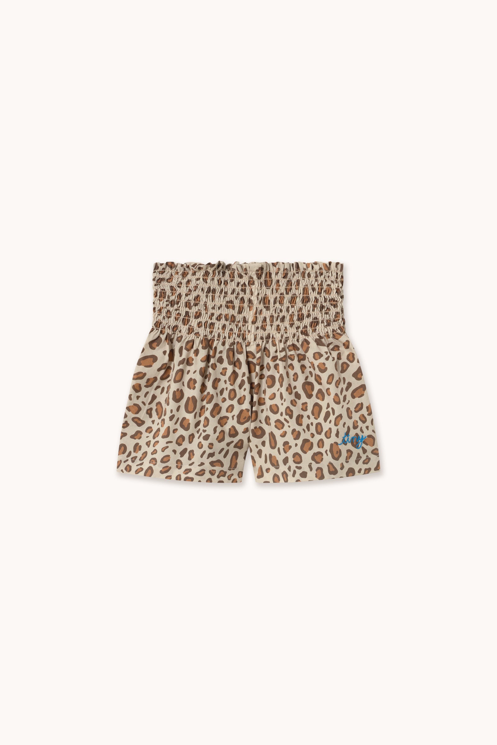SHORTS SMOCK ANIMAL PRINT dark vanilla