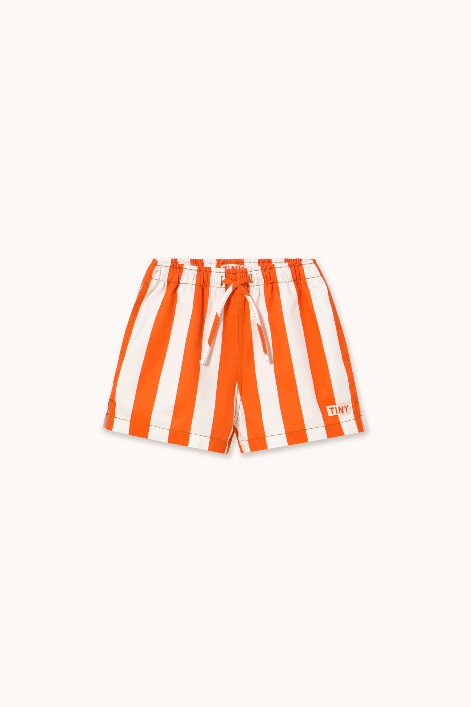 STRIPES TWILL SHORTS summer red