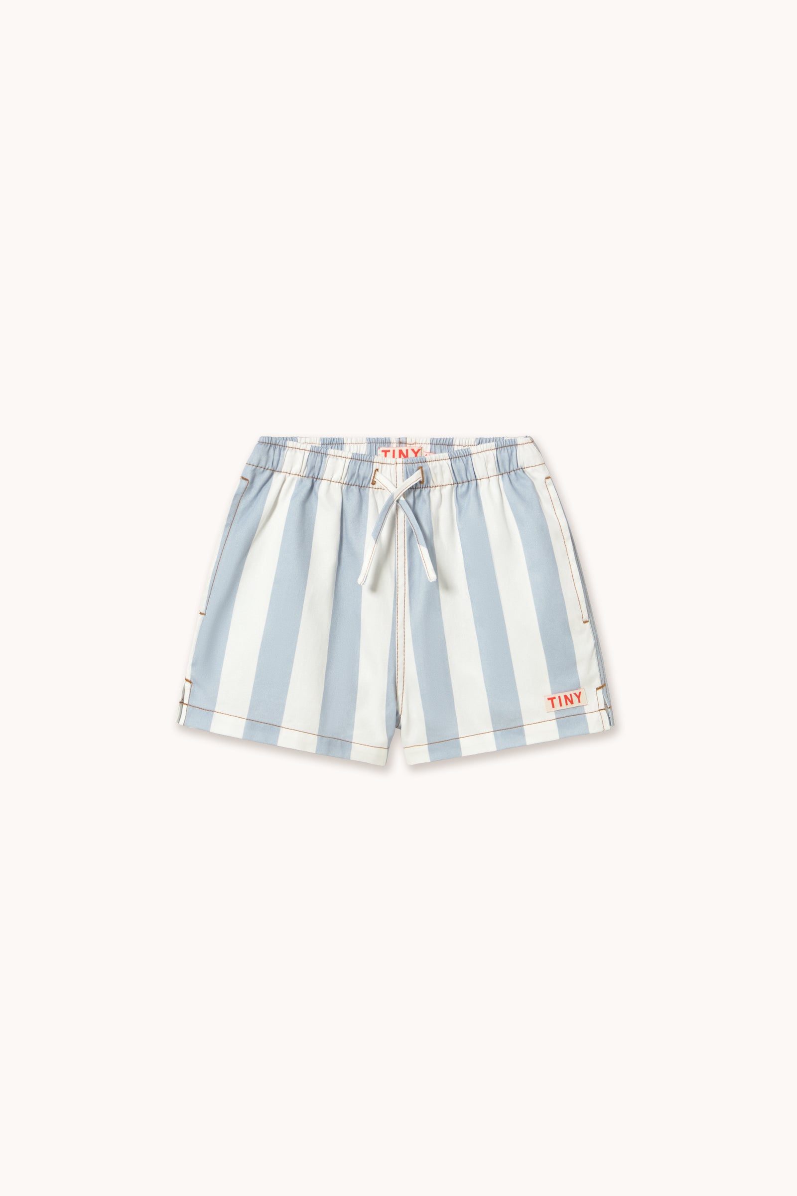 STRIPES TWILL SHORTS washed blue