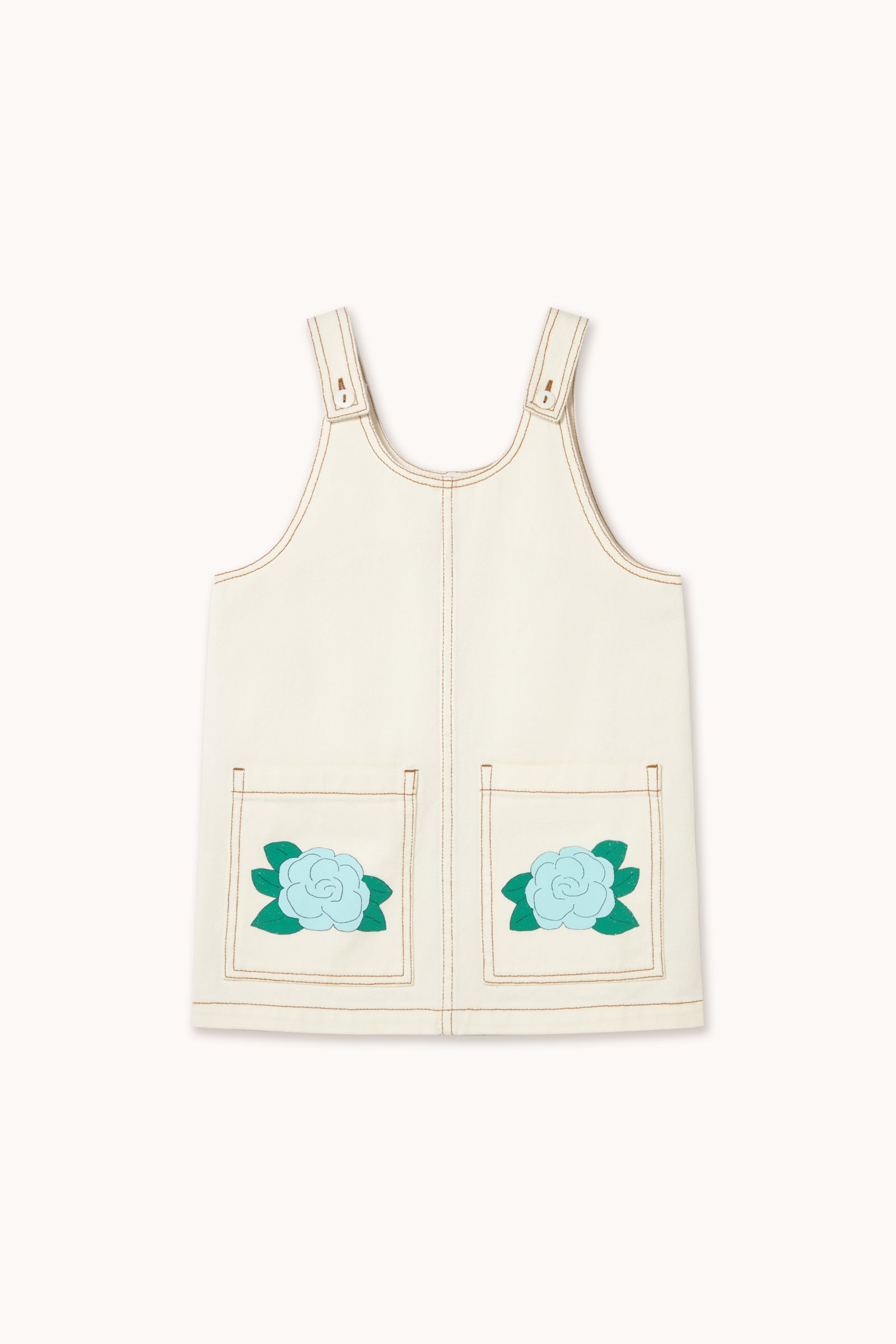VESTIDO ESTAMPADO BLUE FLOWER off-white