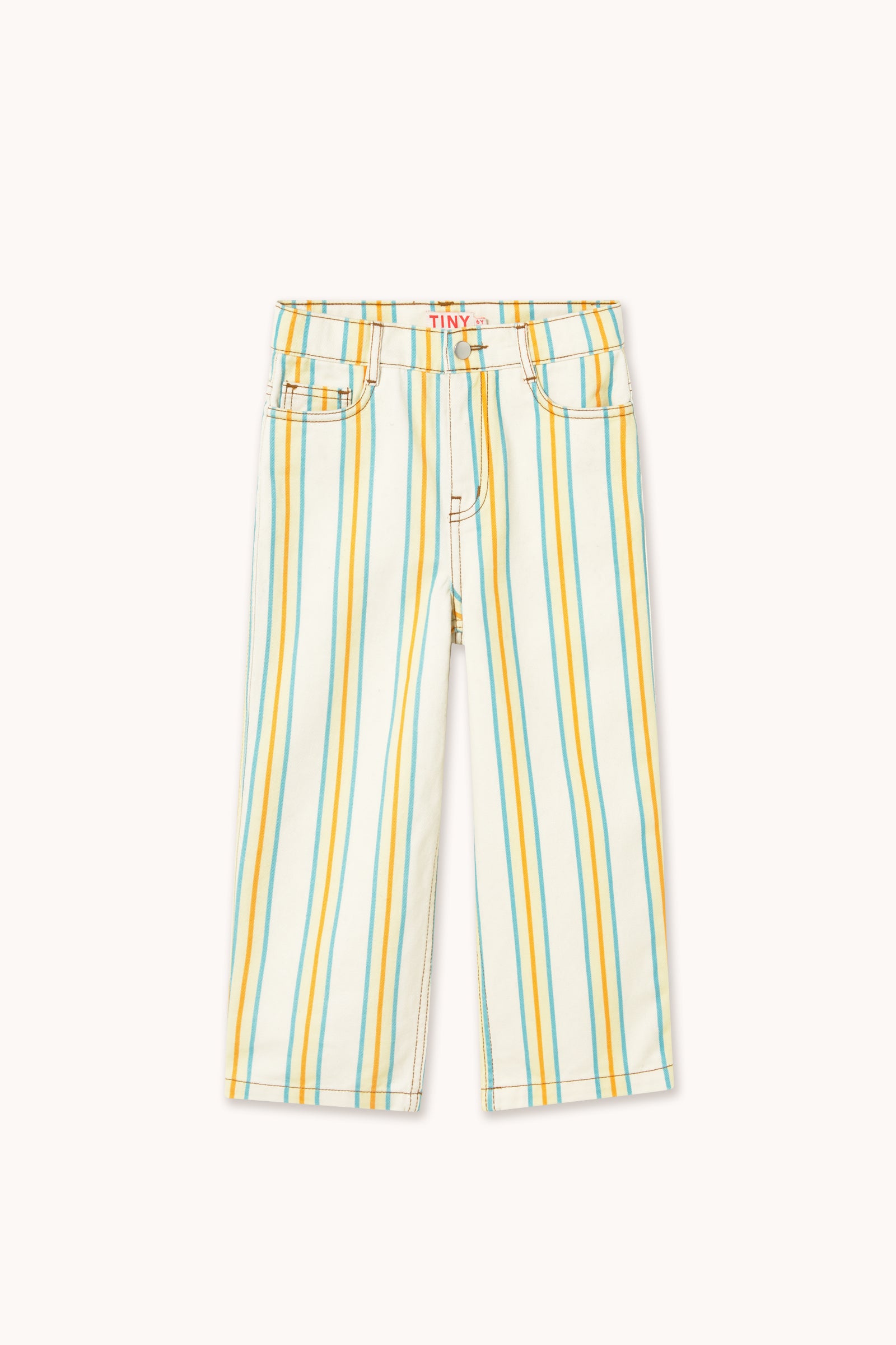 MULTICOLOR STRIPES DENIM JEANS off-white