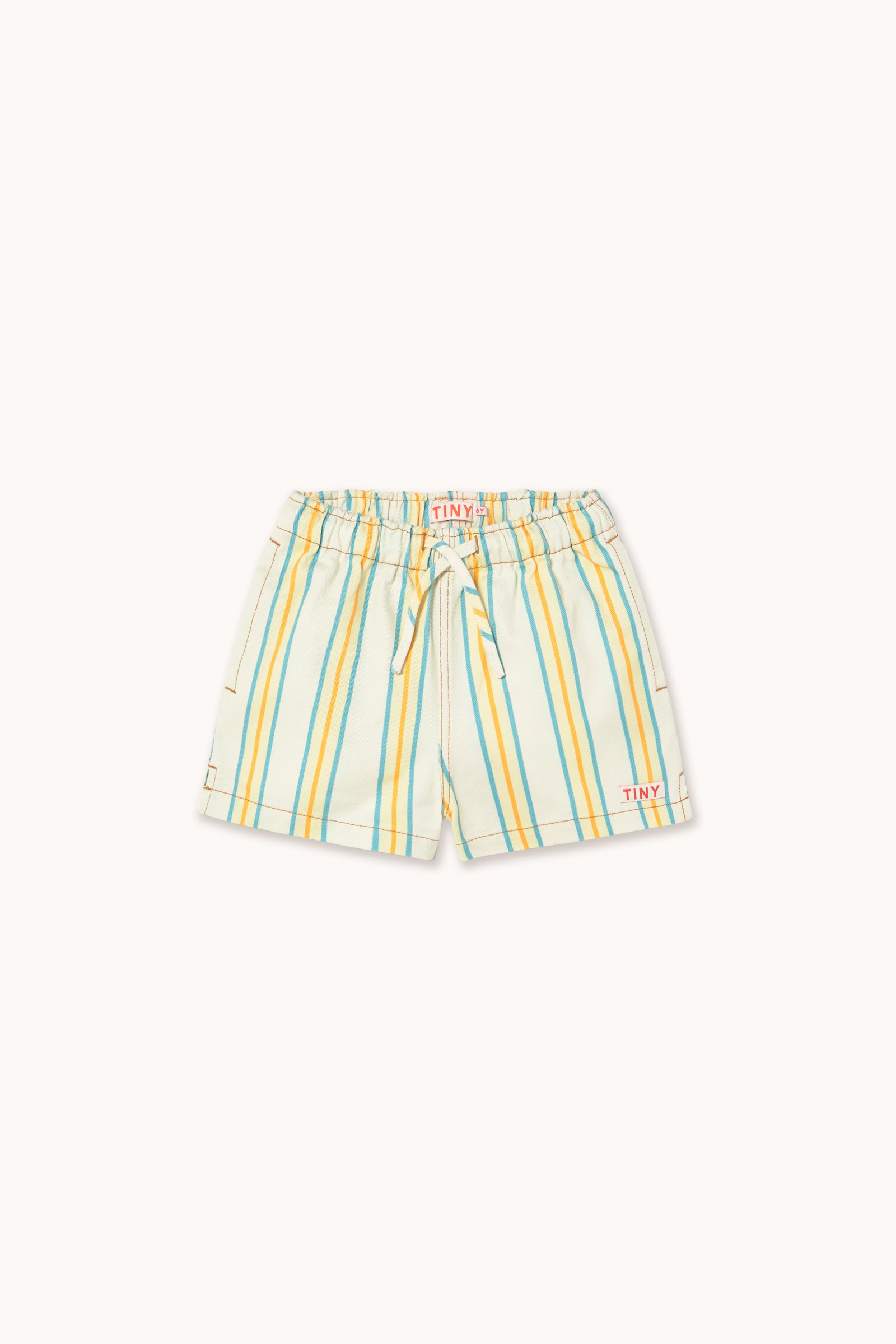 MULTICOLOR STRIPES SHORTS off-white