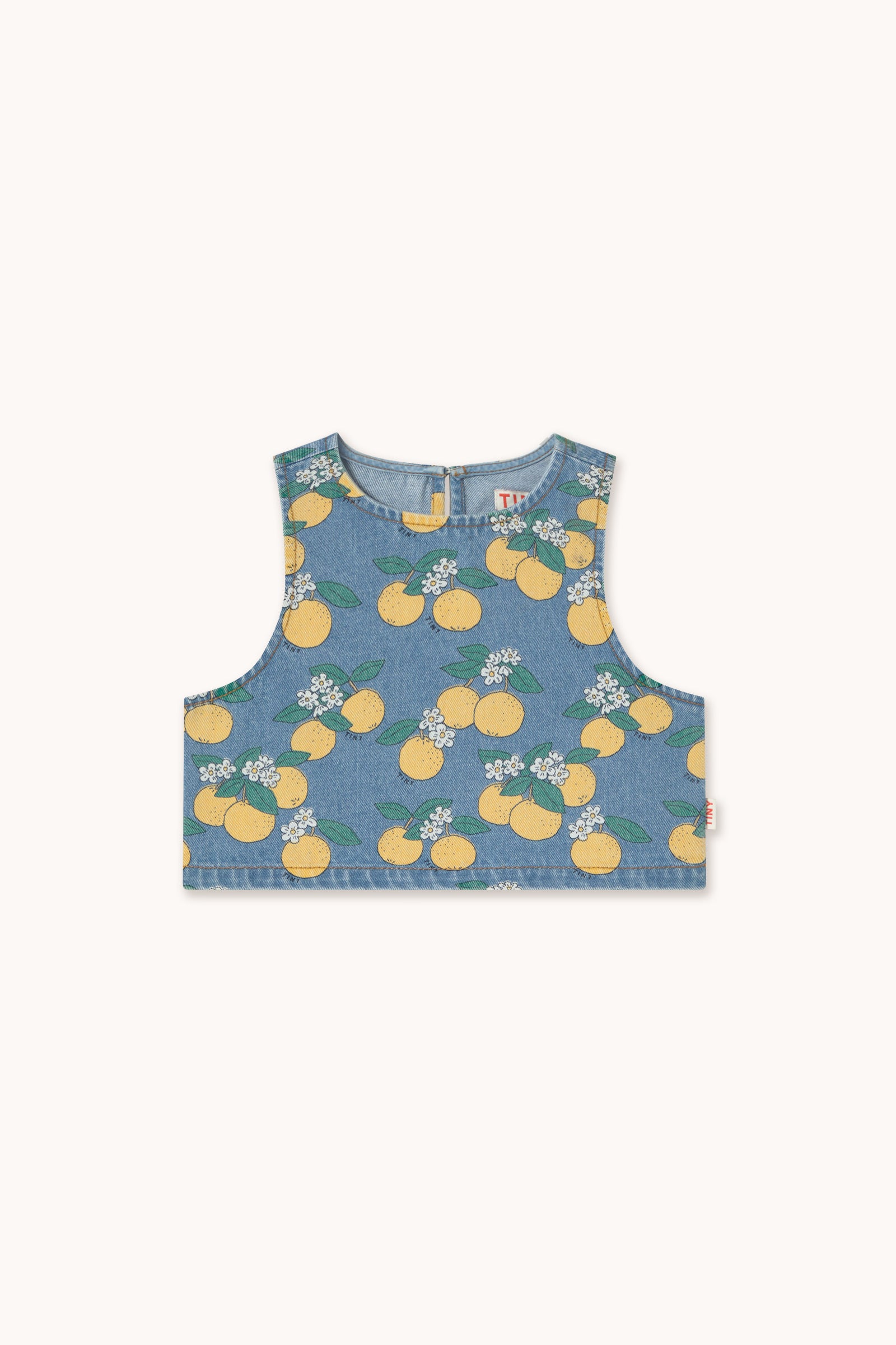 ORANGES DENIM TOP light wash denim