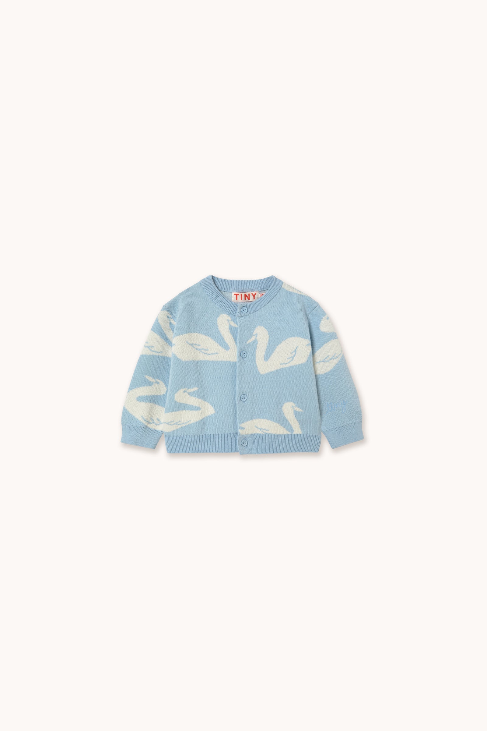 BIG SWANS BABY CARDIGAN washed blue