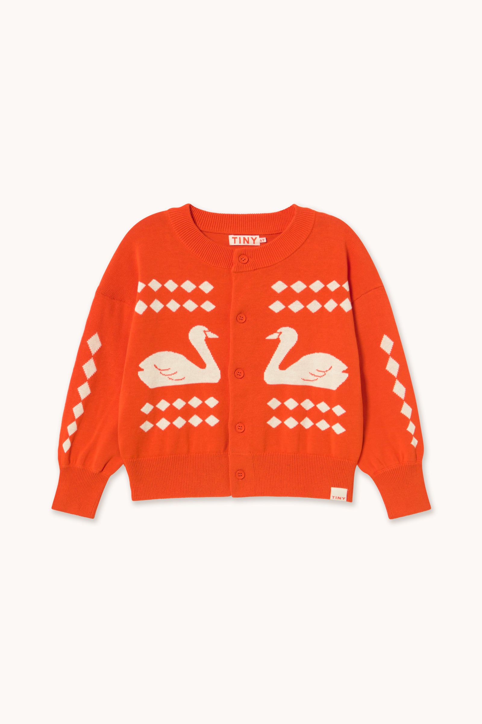 SWANS DIAMONDS CARDIGAN summer red