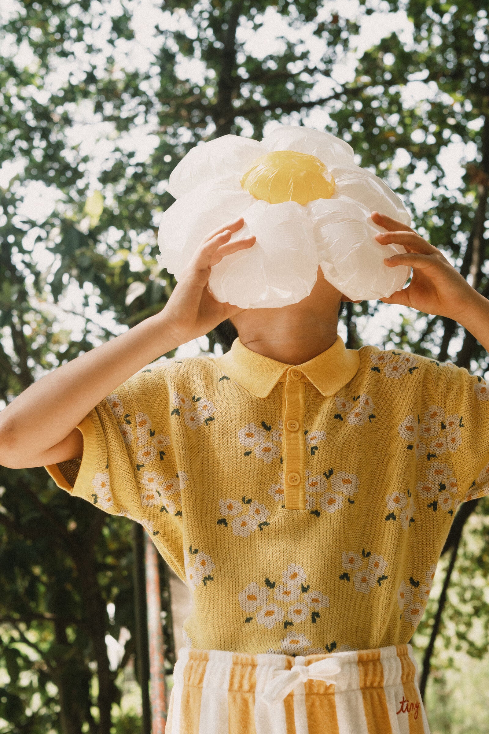 BLOSSOMS SWEATER dusty yellow