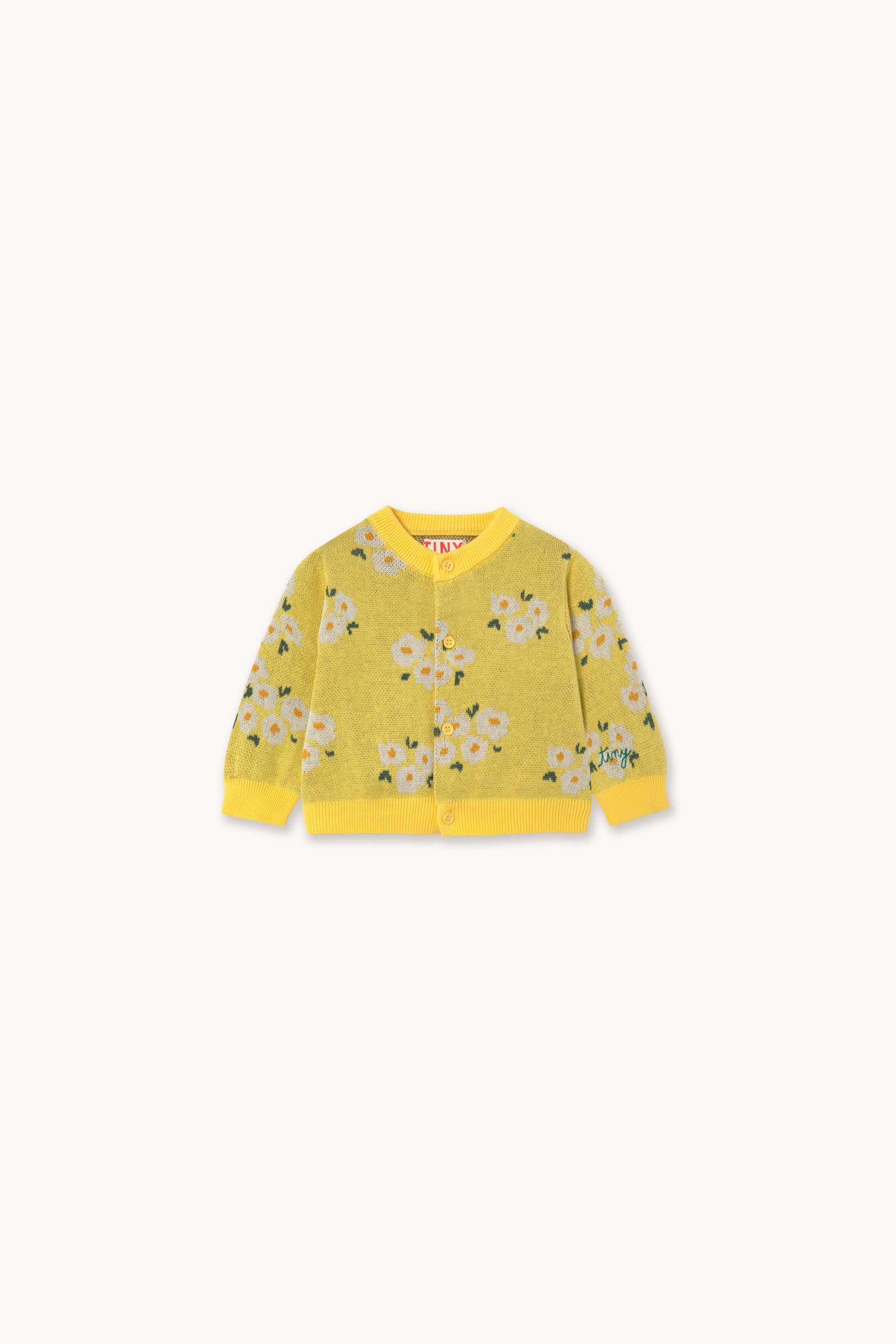 BLOSSOMS BABY CARDIGAN dusty yellow