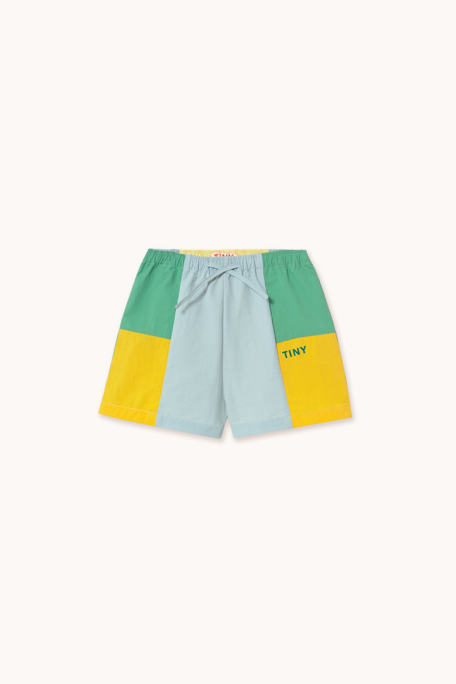 COLOR BLOCK WOVEN SHORTS multicolor