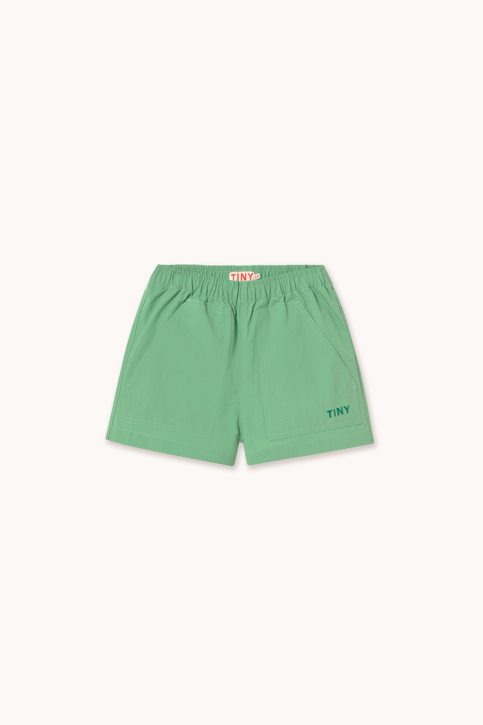 SOLID WOVEN SHORTS emerald
