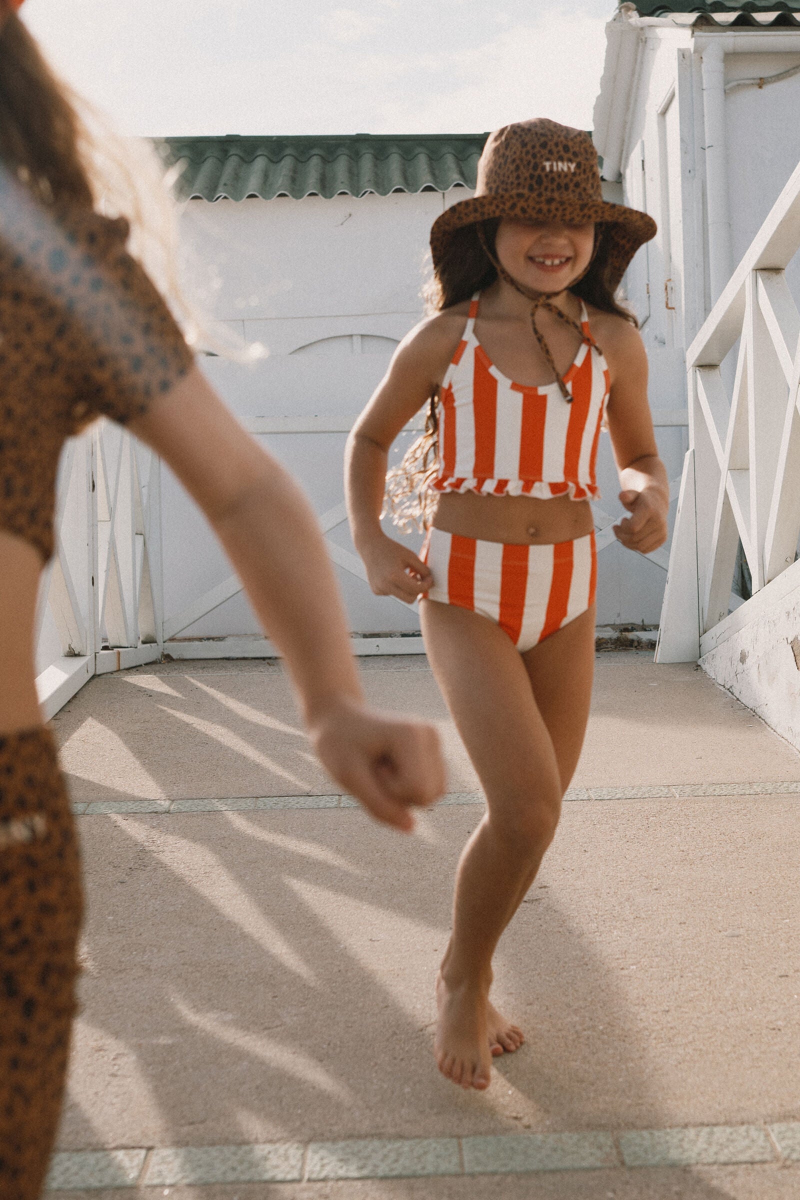 RED STRIPES SWIM SET summer red