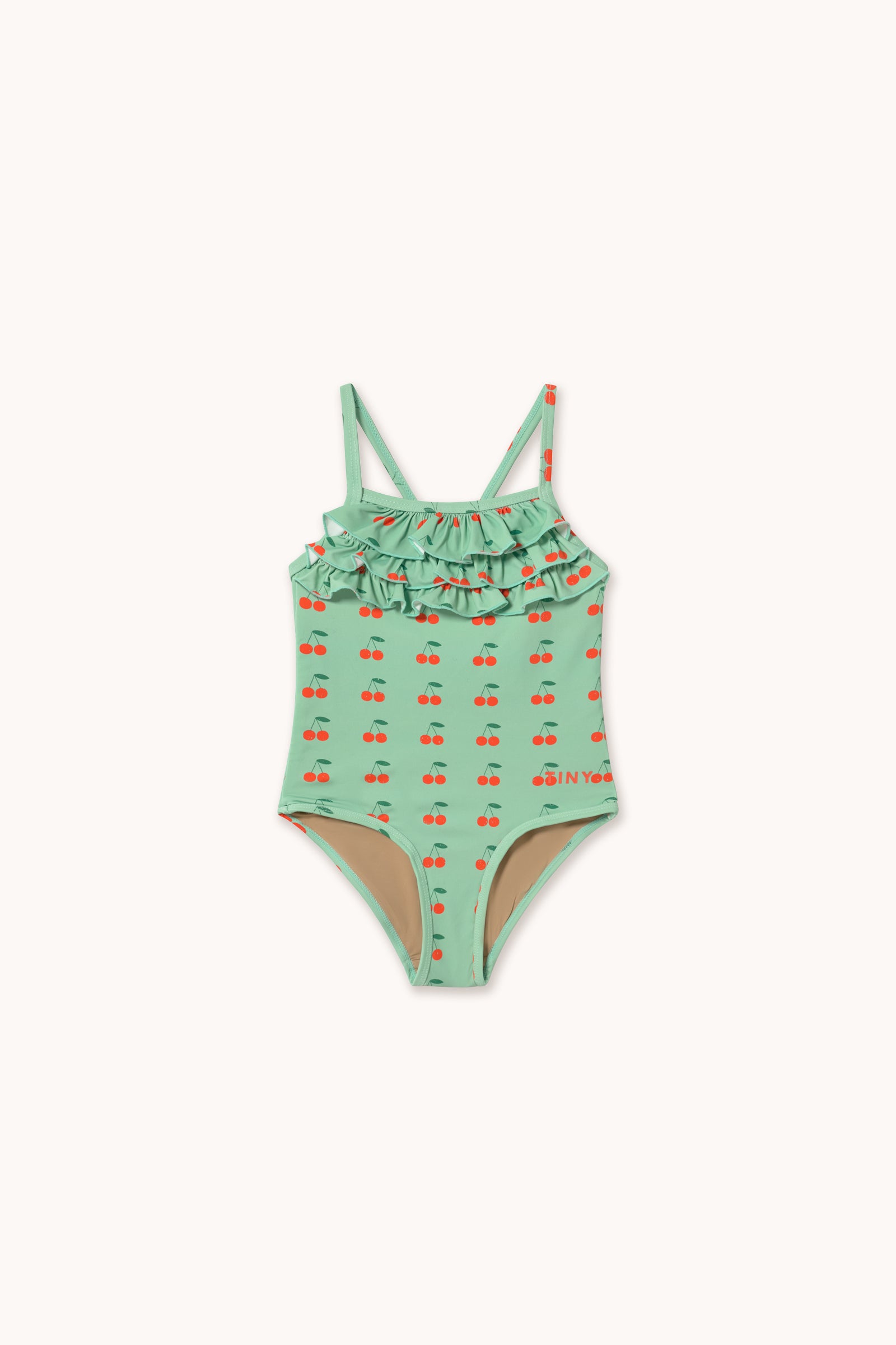 CHERRIES SWIMSUIT washed emerald