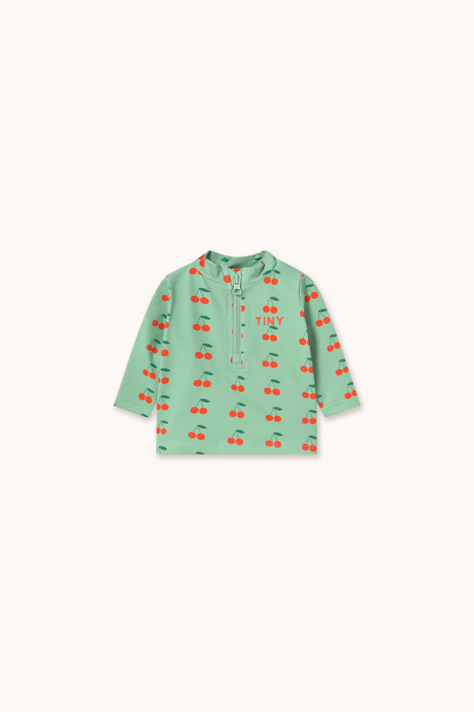 CHERRIES BABY SWIM TEE washed emerald