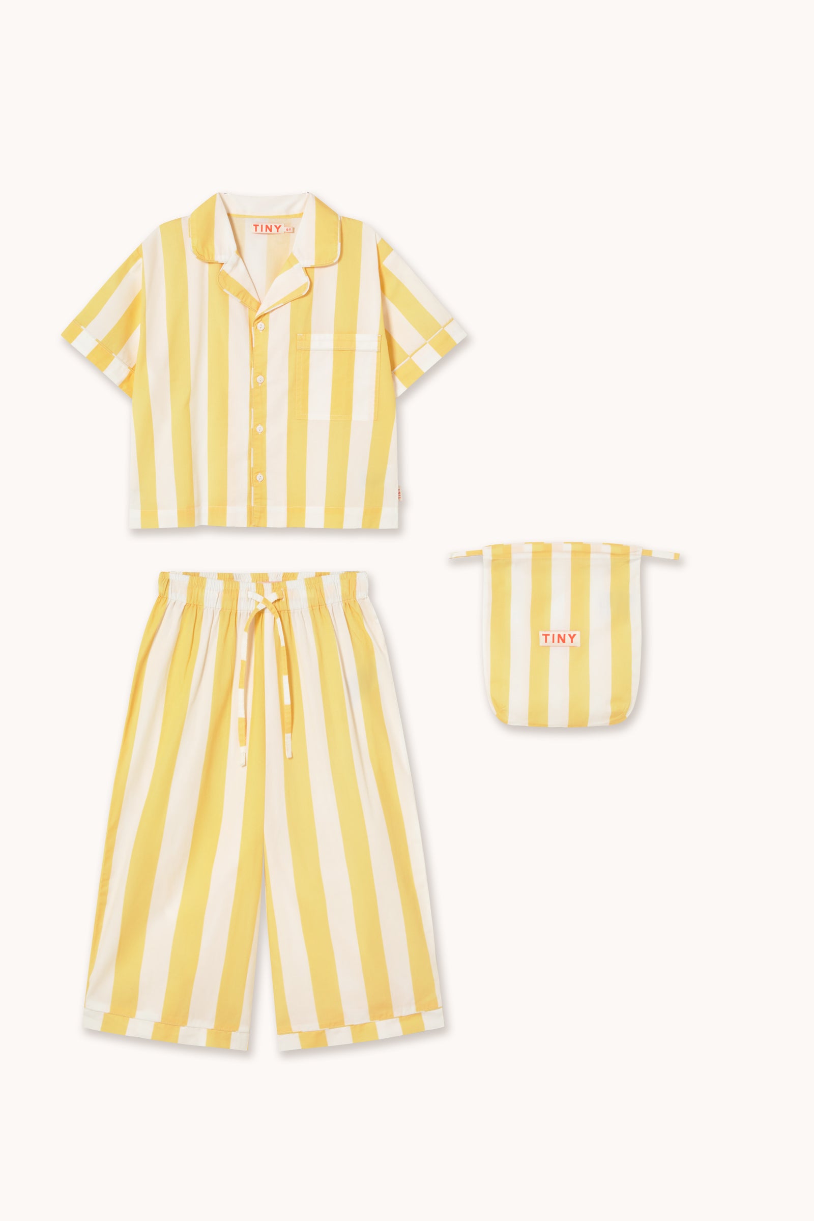 YELLOW STRIPES SET dusty yellow