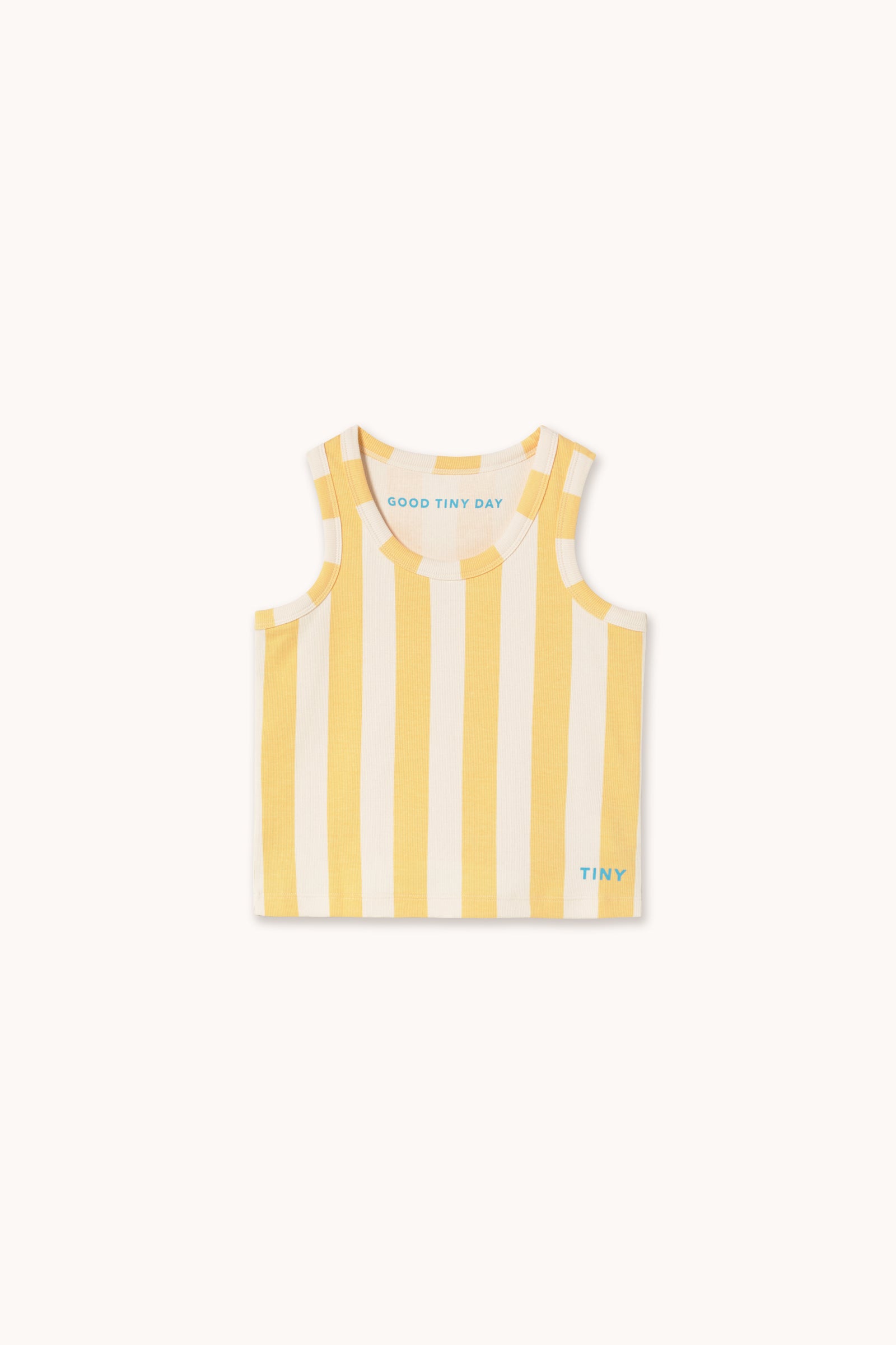 YELLOW STRIPES TANK TOP dusty yellow