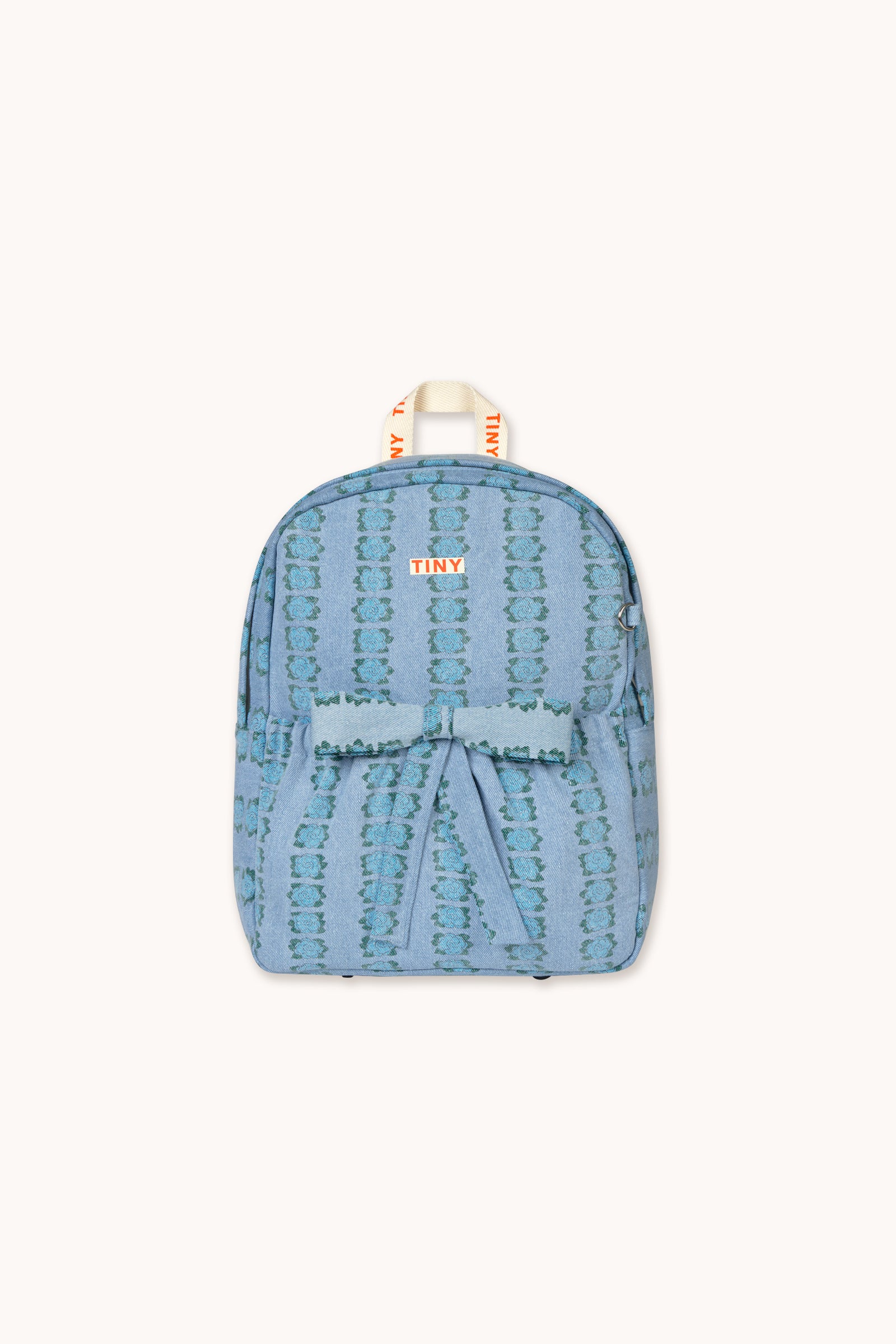 BLUE FLOWERS BACKPACK light wash denim