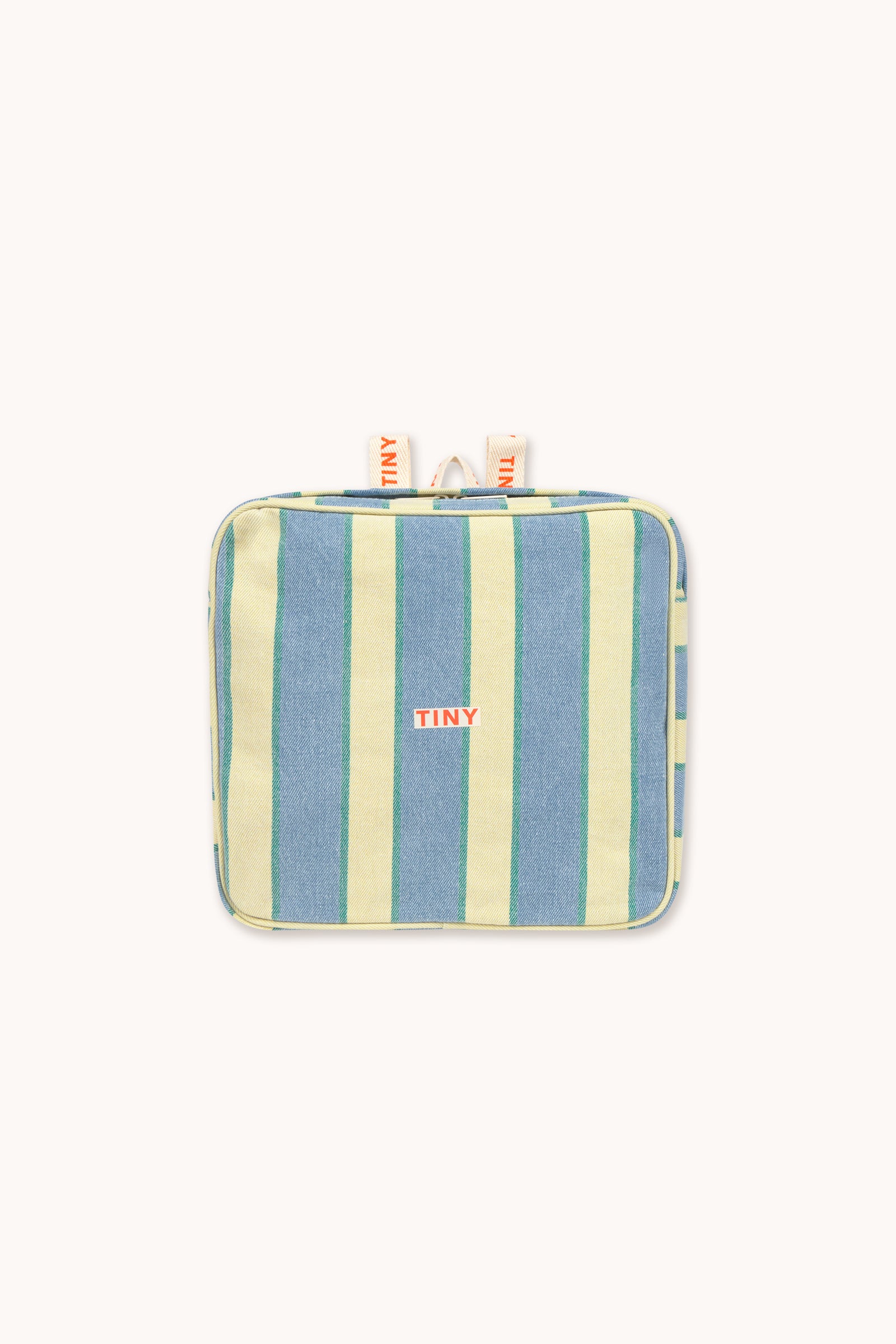 RETRO STRIPES TODDLER BACKPACK light wash denim