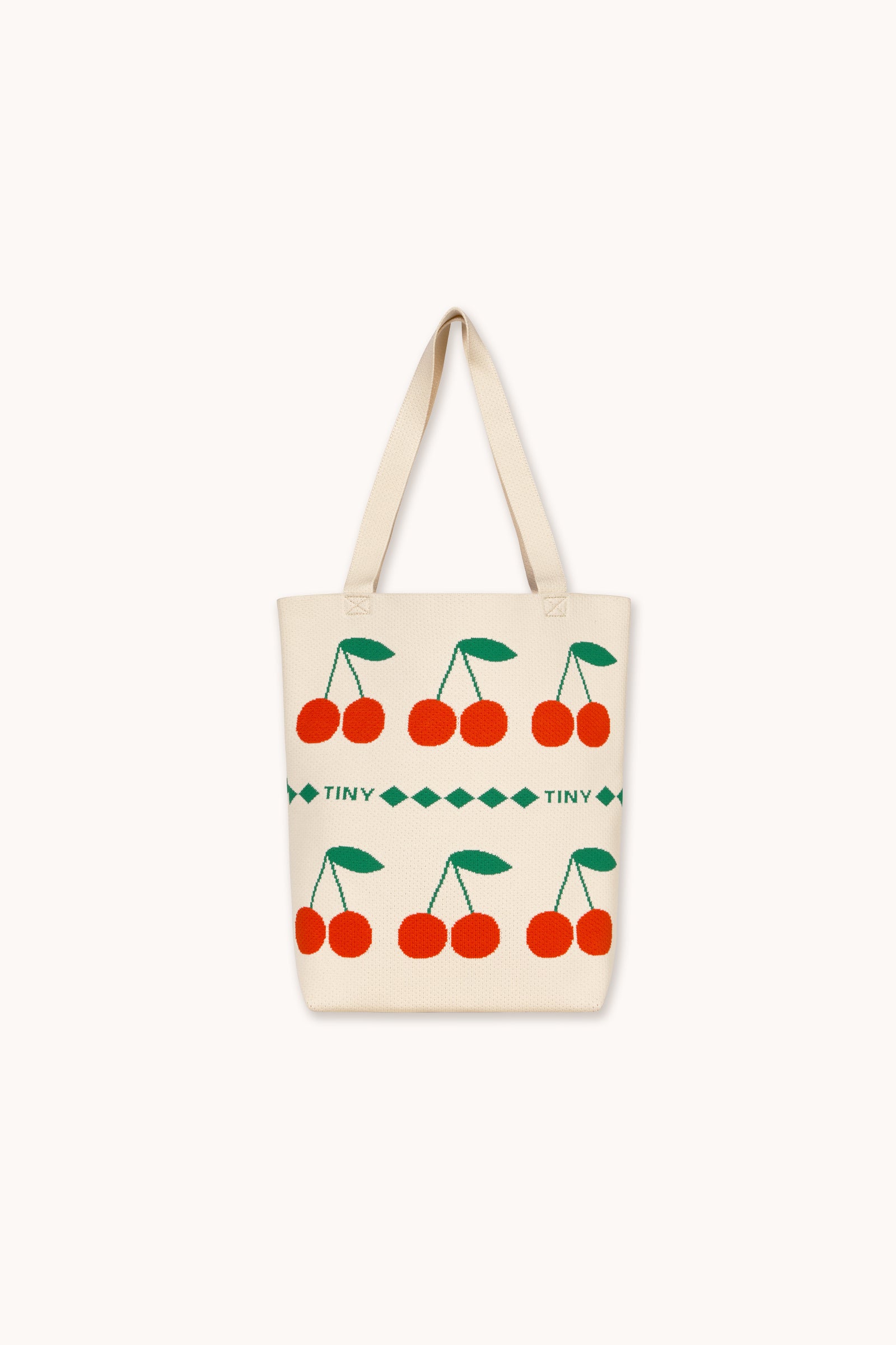 CHERRIES TOTE BAG off-white