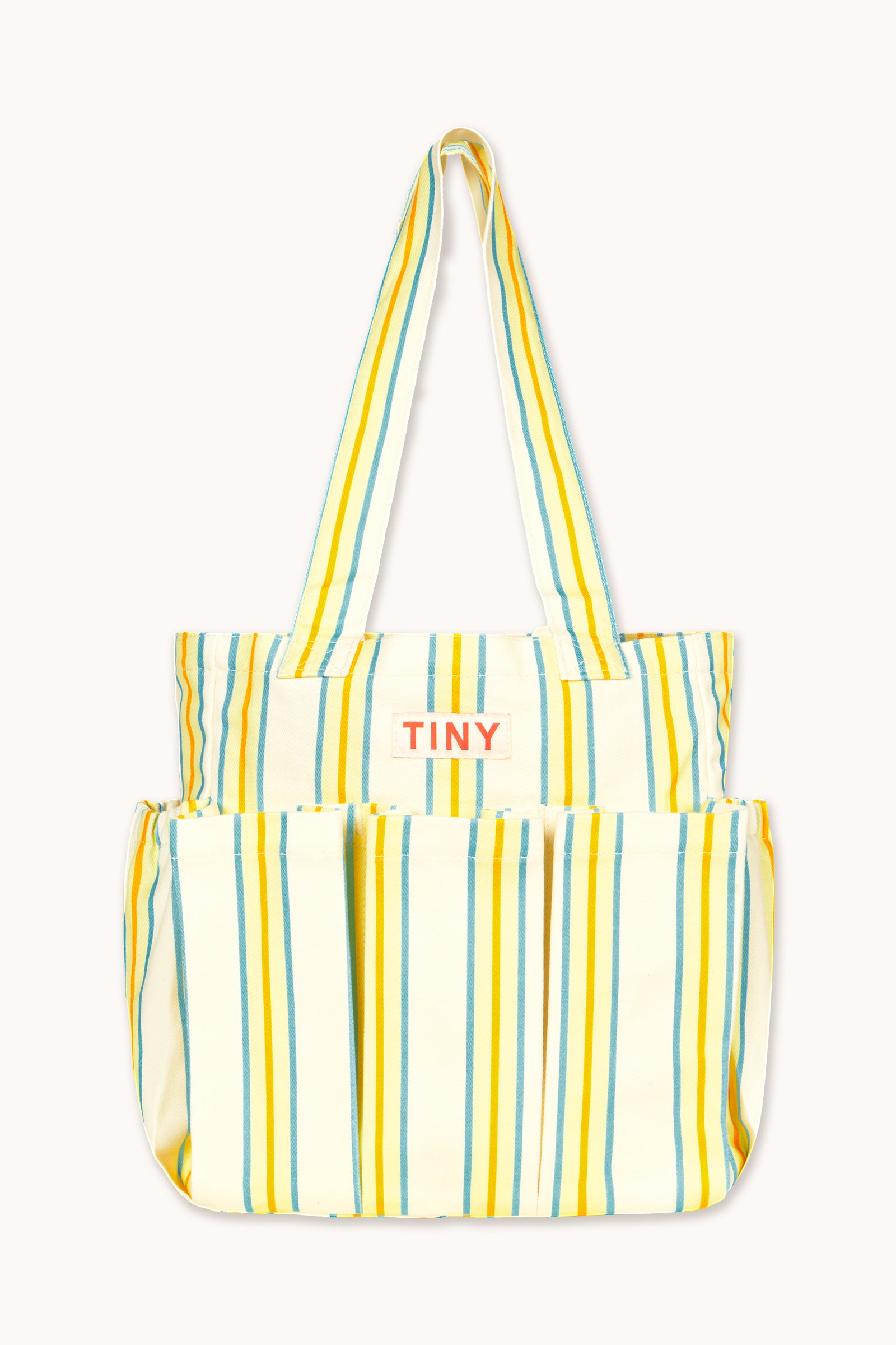 MULTICOLOR STRIPES HANDLE BAG off-white