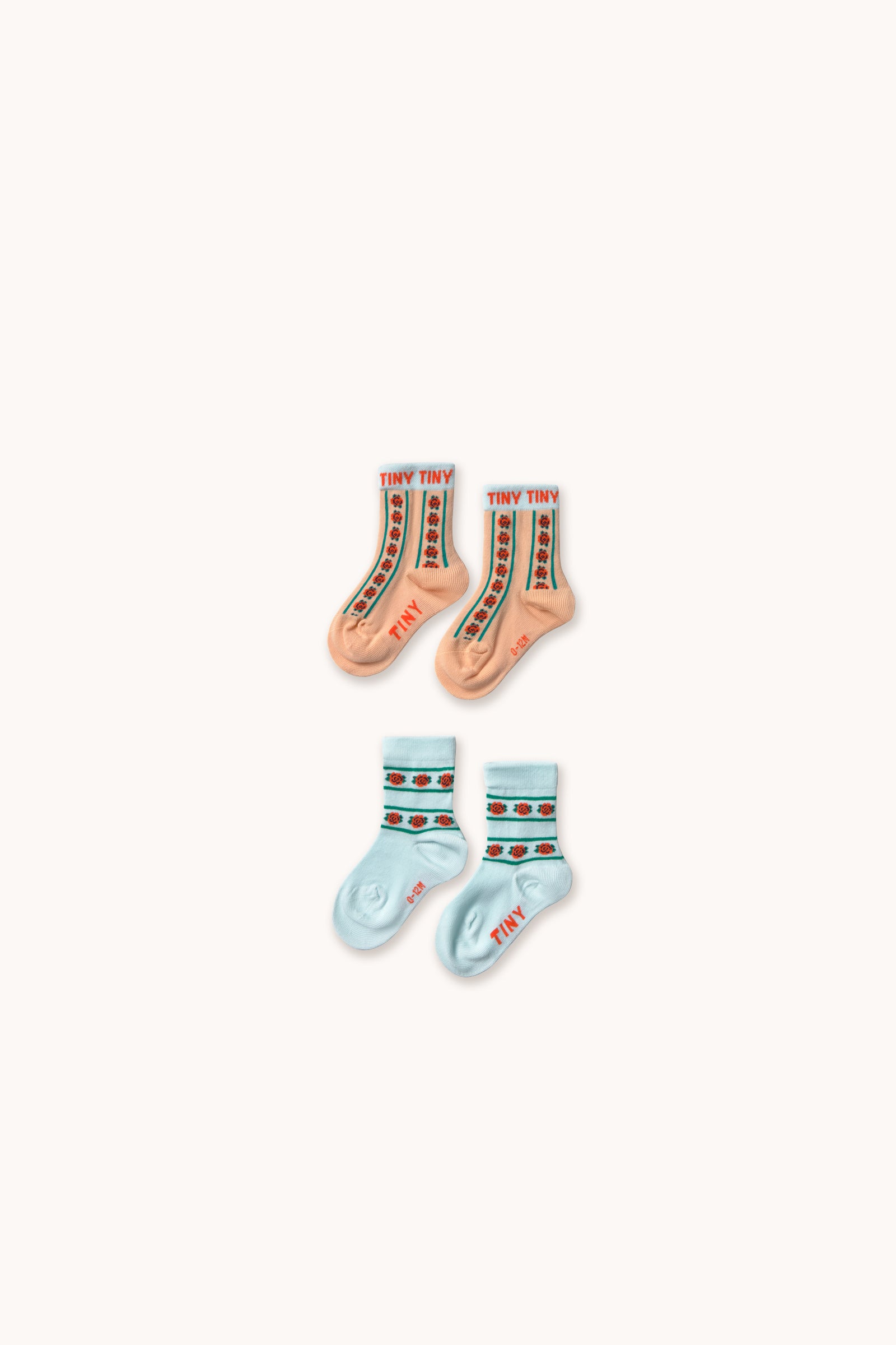 ROSES MEDIUM SOCKS wild rose/ice blue