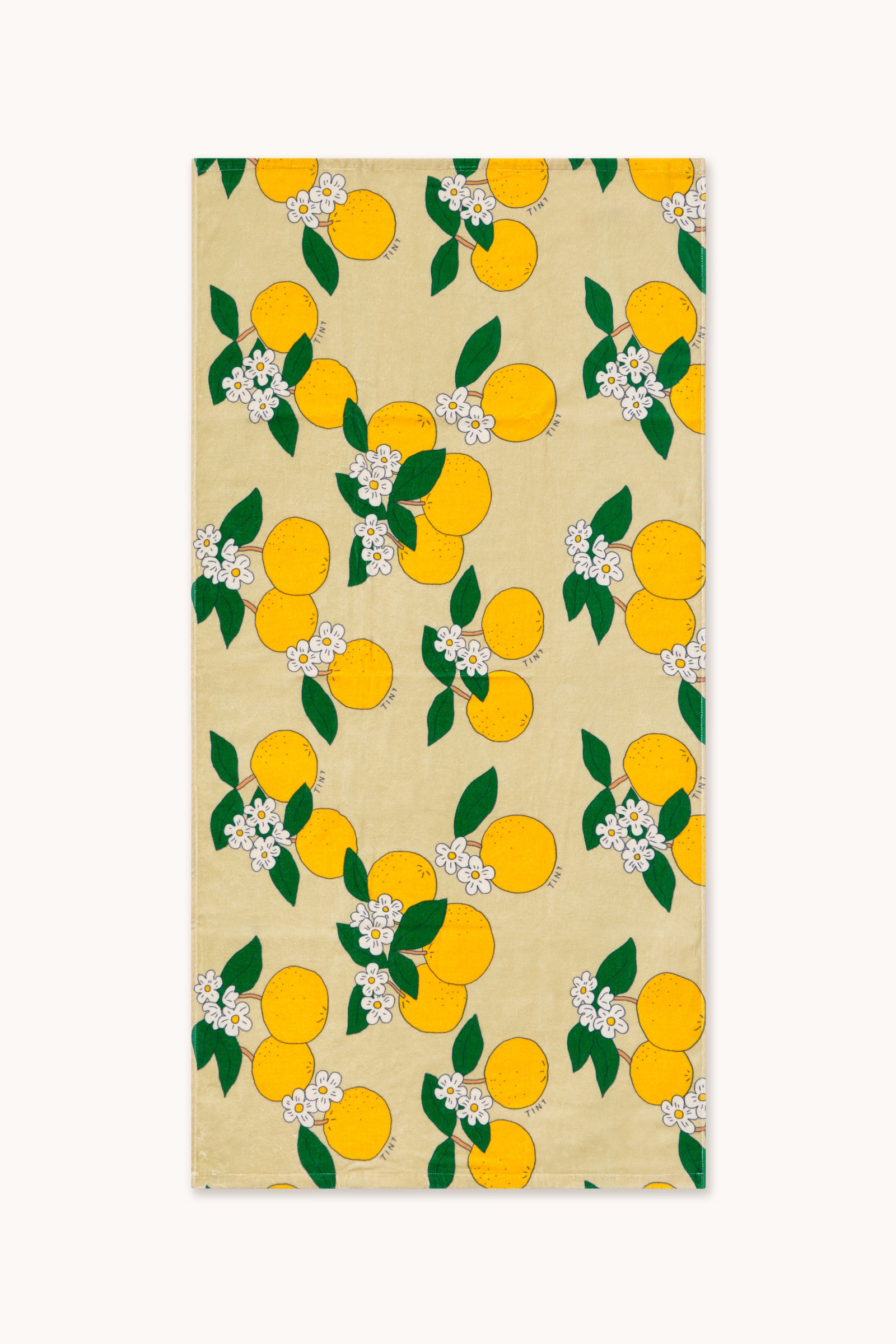 ORANGES TOWEL pastel yellow