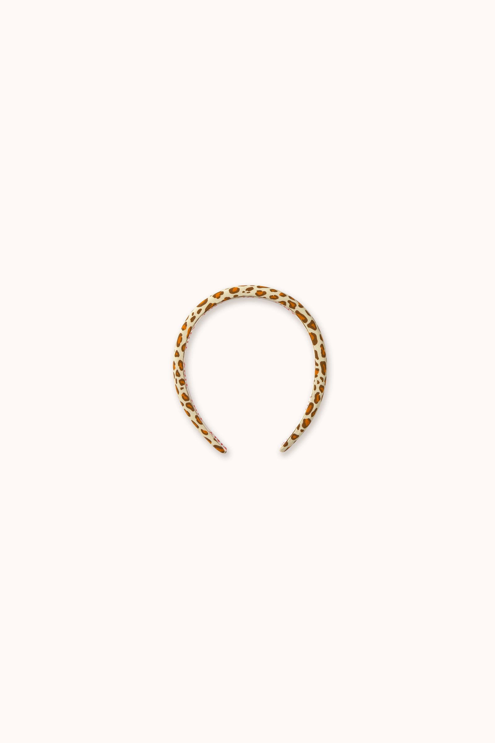 ANIMAL PRINT PADDED HEADBAND dark vanilla