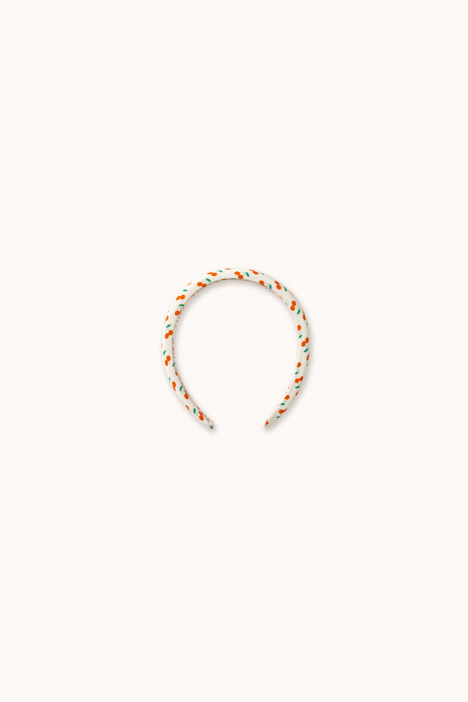 CHERRIES PADDED HEADBAND off-white