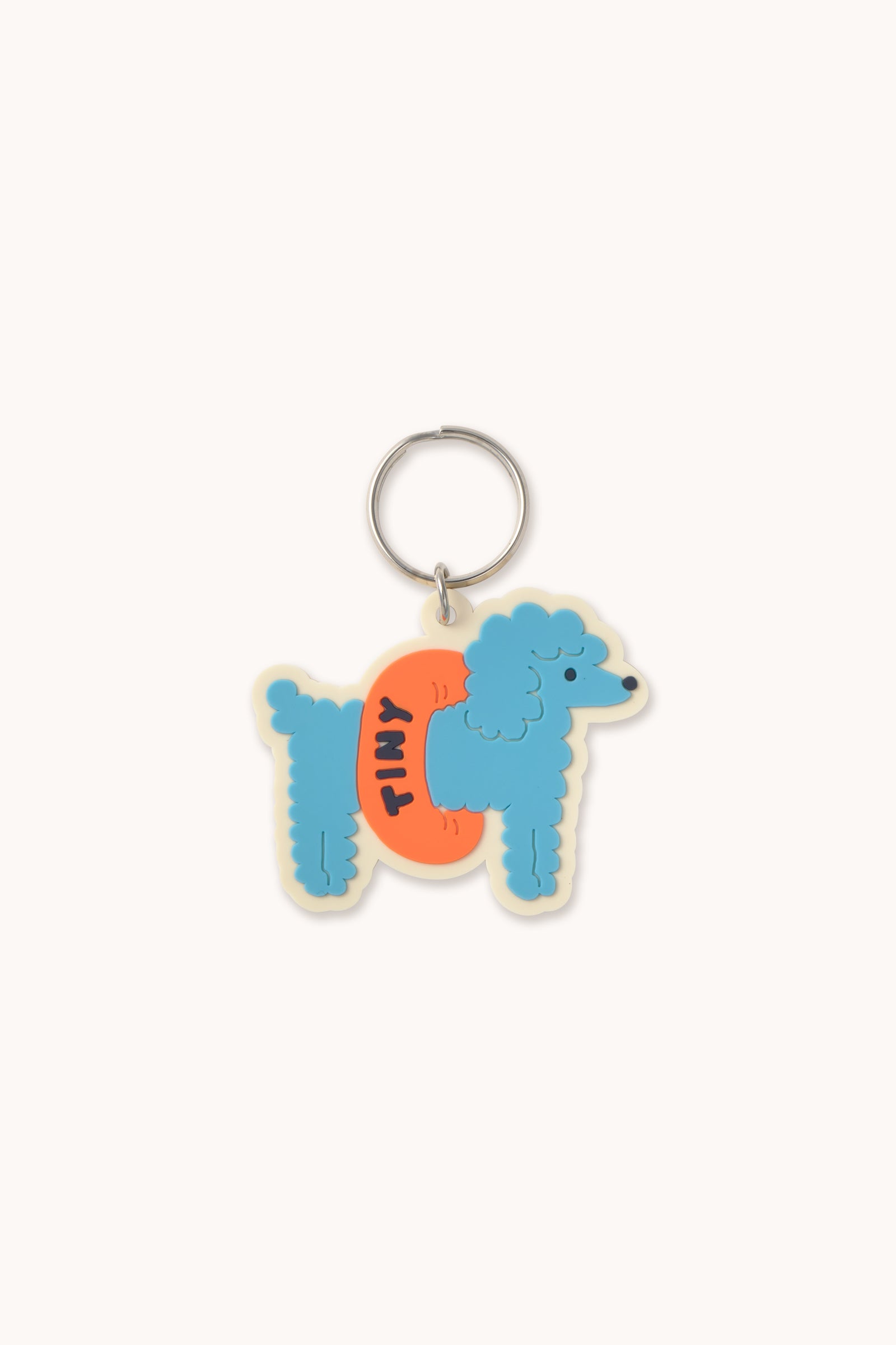 POODLE KEY CHAIN light cyan