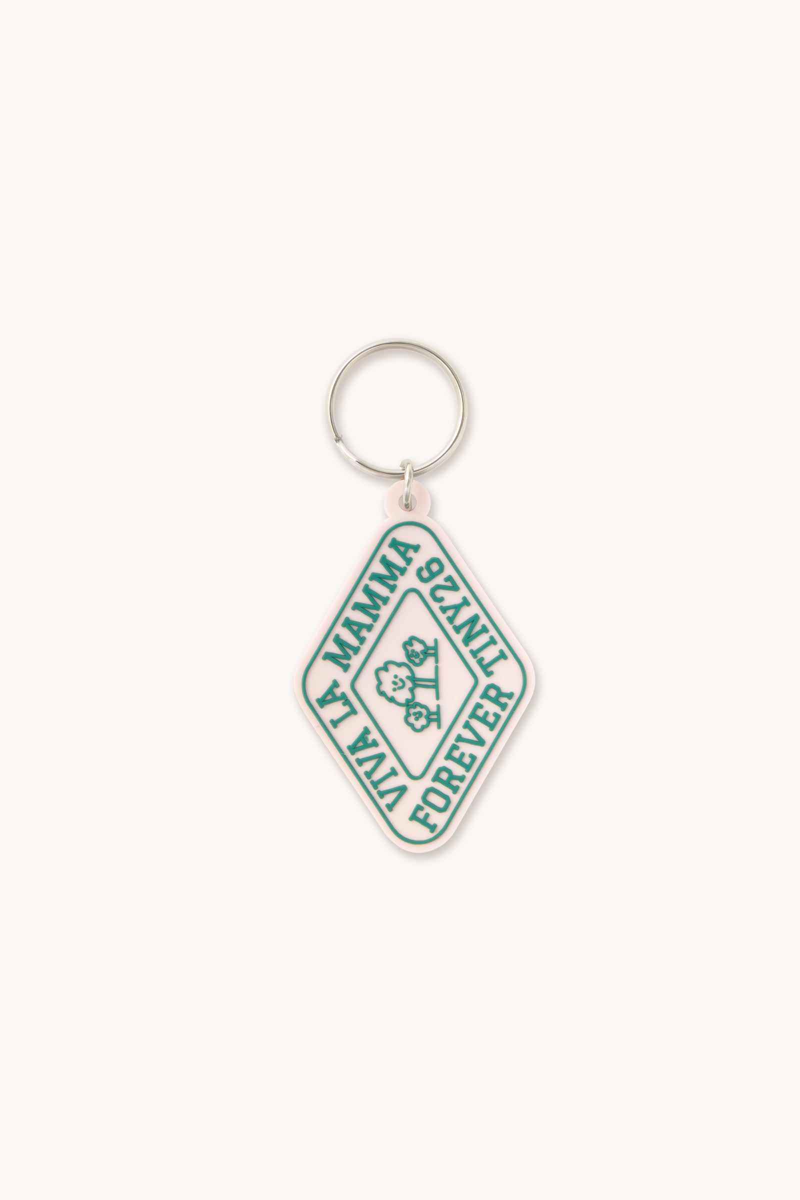 DIAMOND TINY KEY CHAIN pastel pink