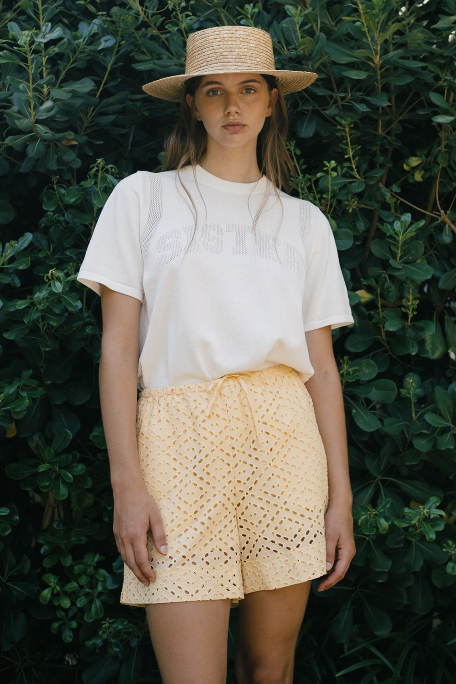 ELASTIC WAIST SHORTS mellow yellow
