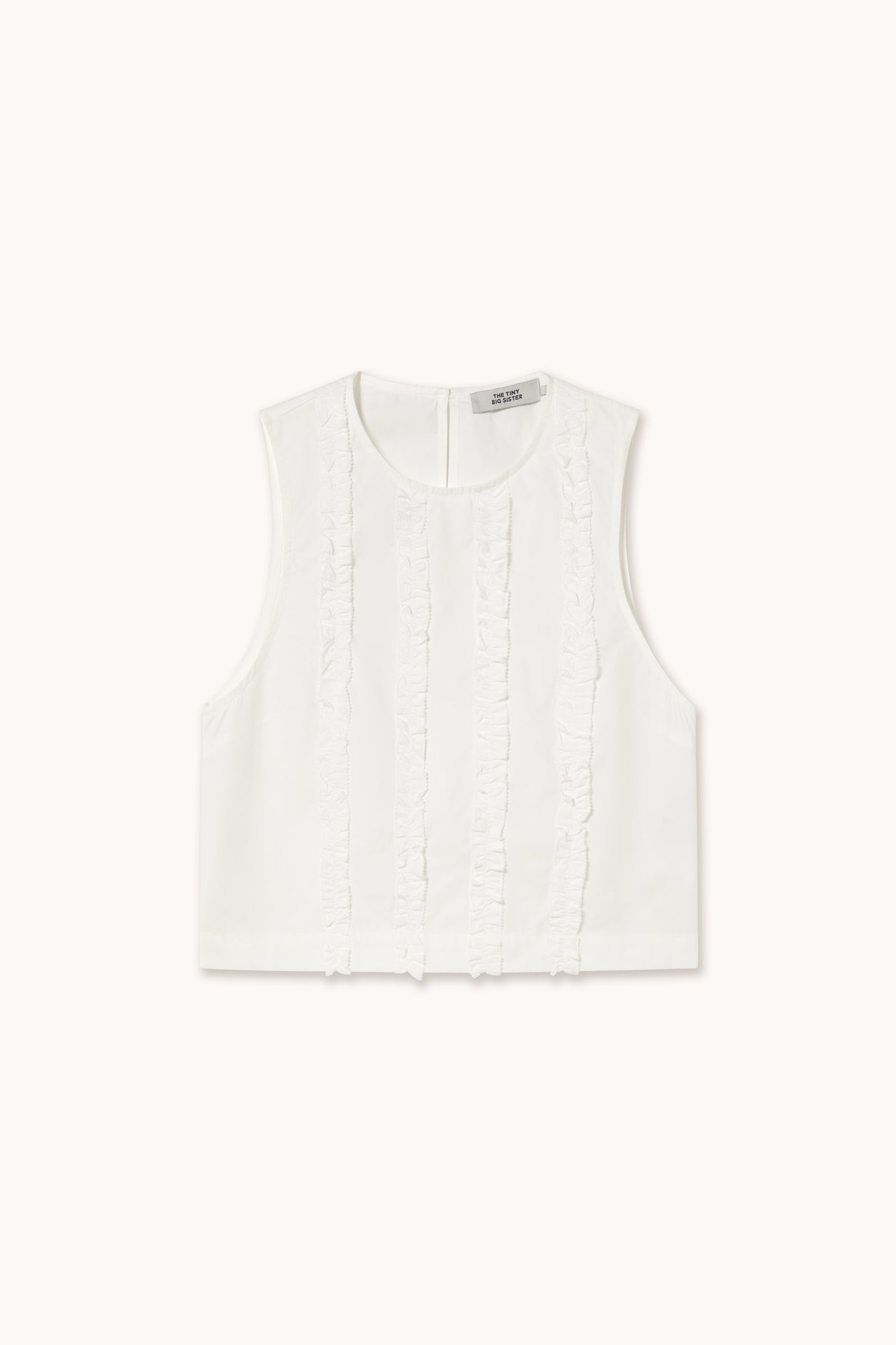 FRILLS TOP off-white