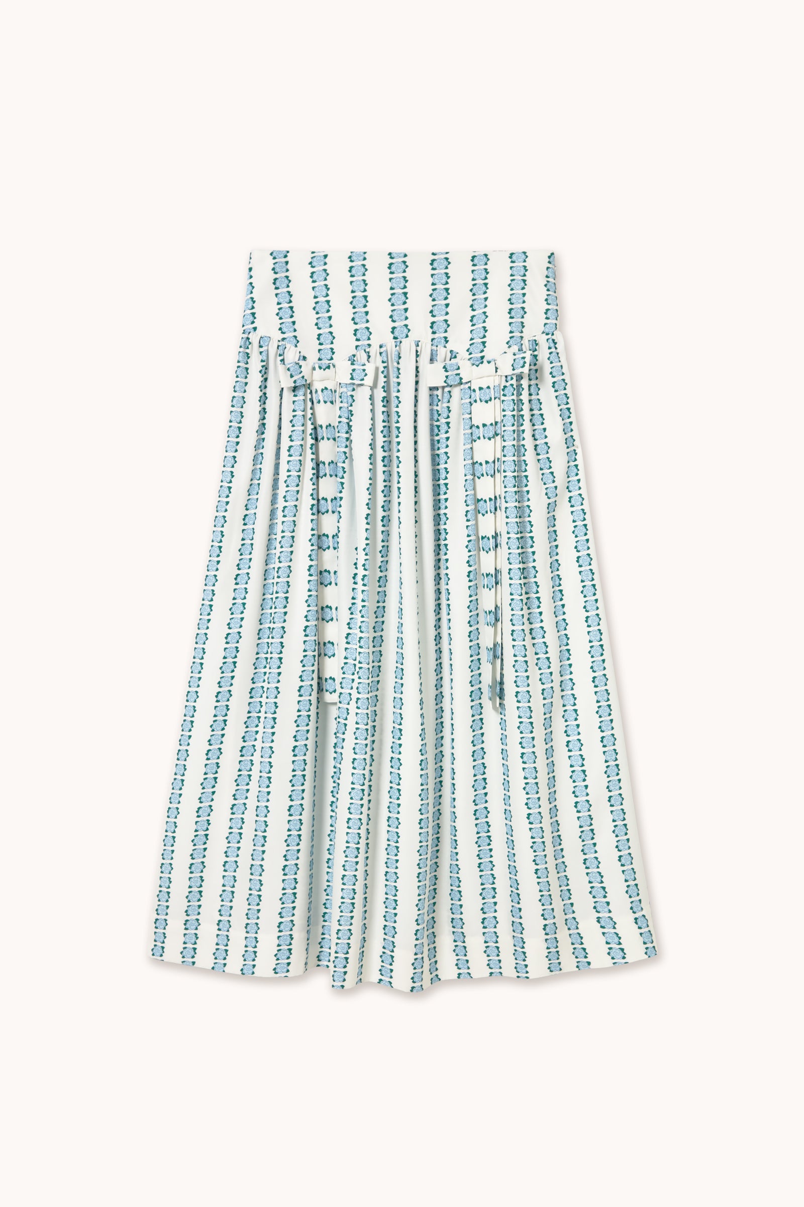FLOWERS SKIRT white