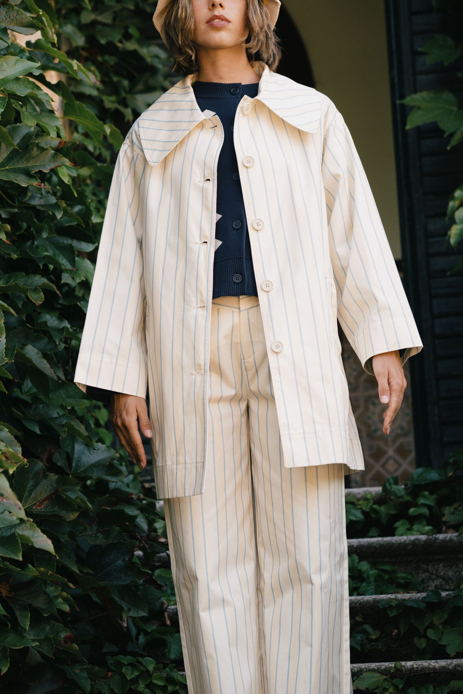 RETRO STRIPES JACKET light cream