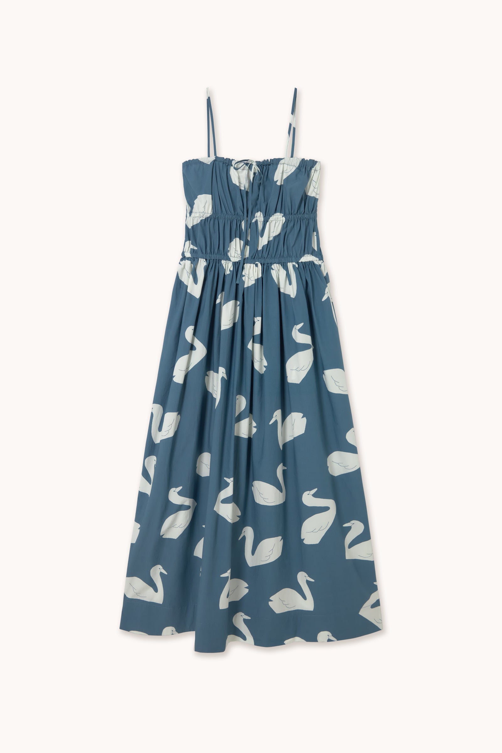 SWANS STRAPS DRESS stone