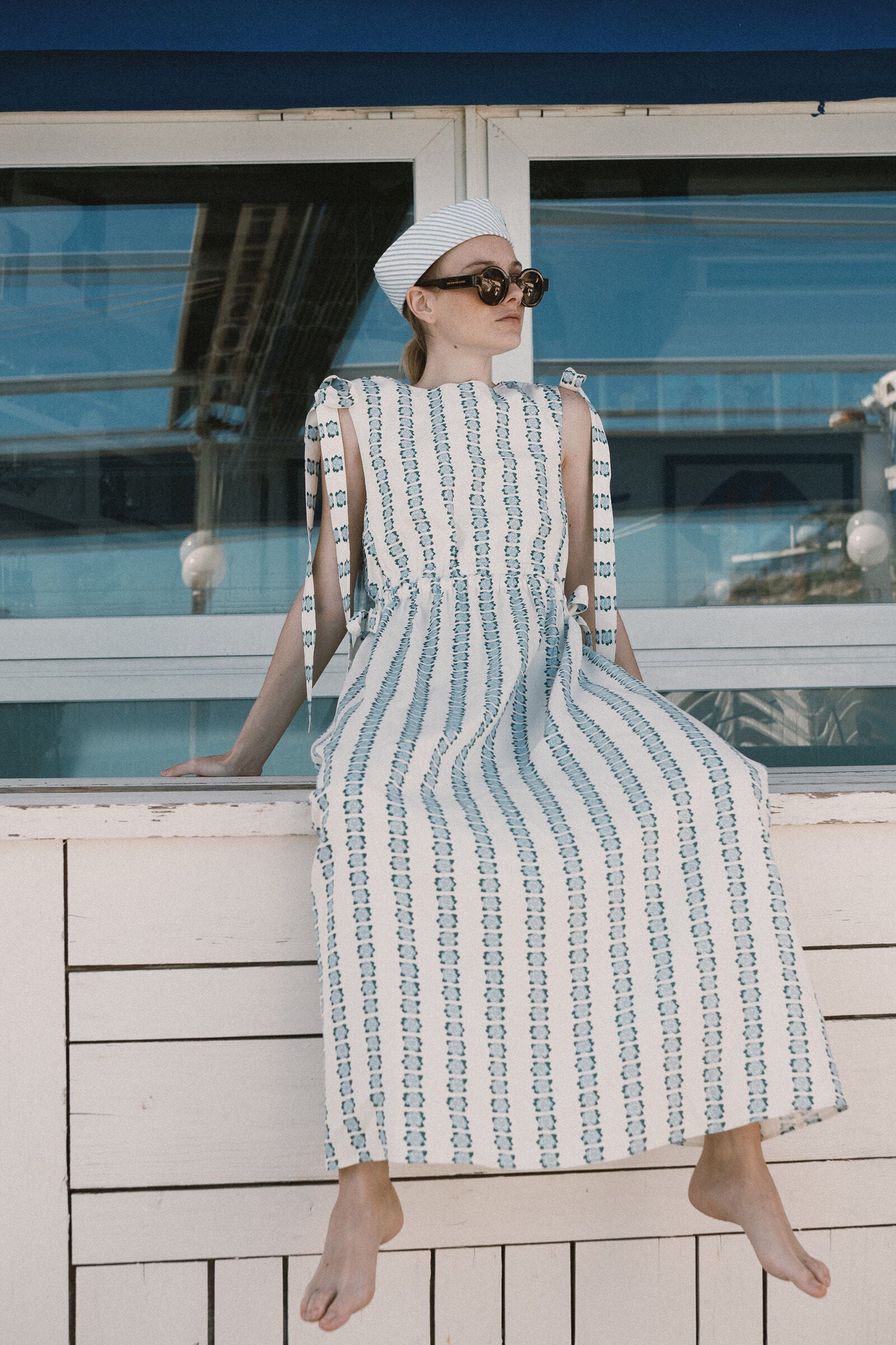 VESTIDO FLOWERS white