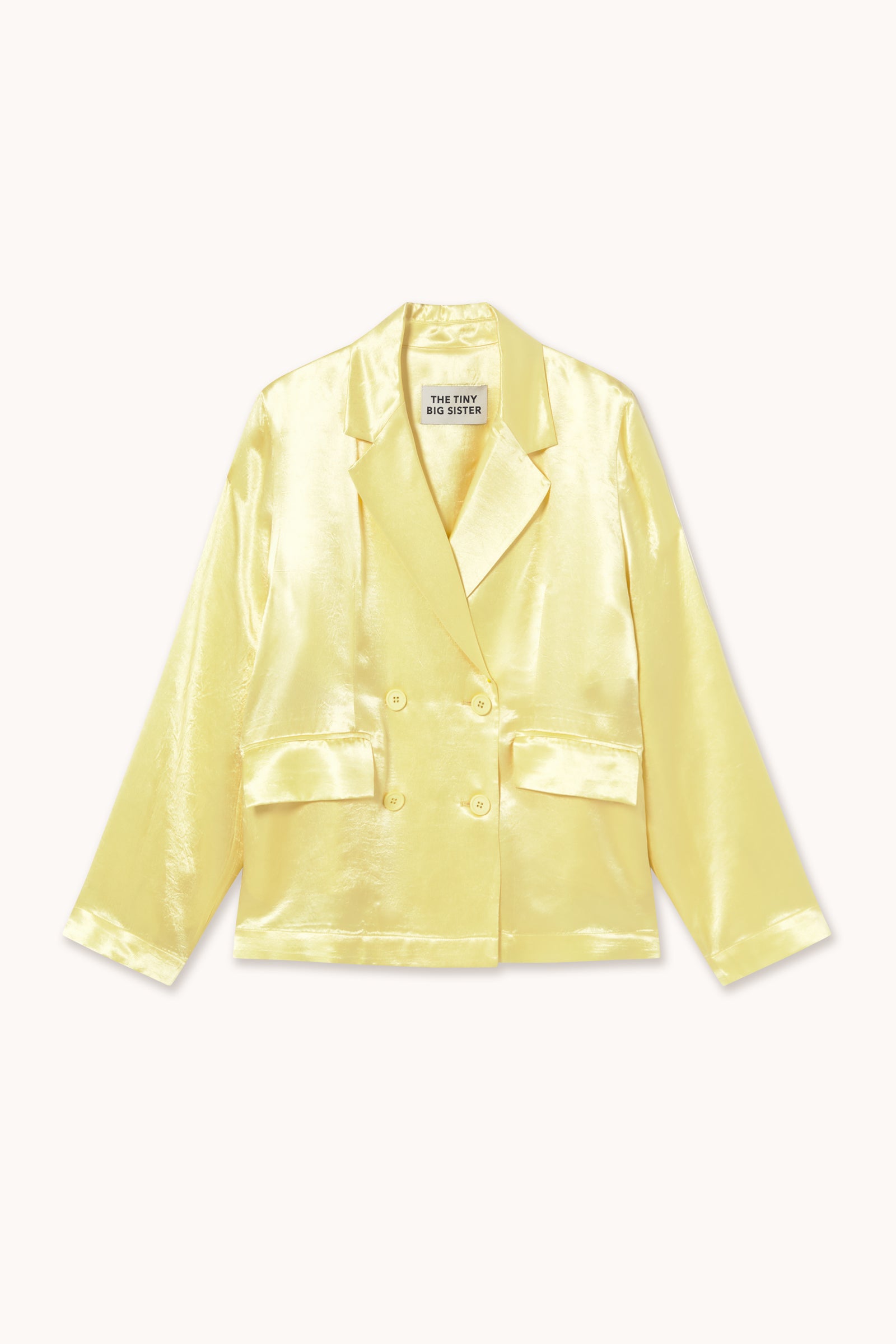 FLUID BLAZER pastel yellow