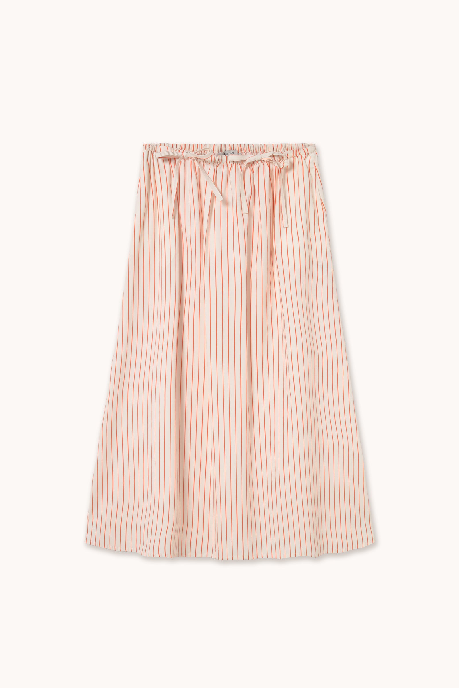 THIN STRIPES BOW SKIRT off-white