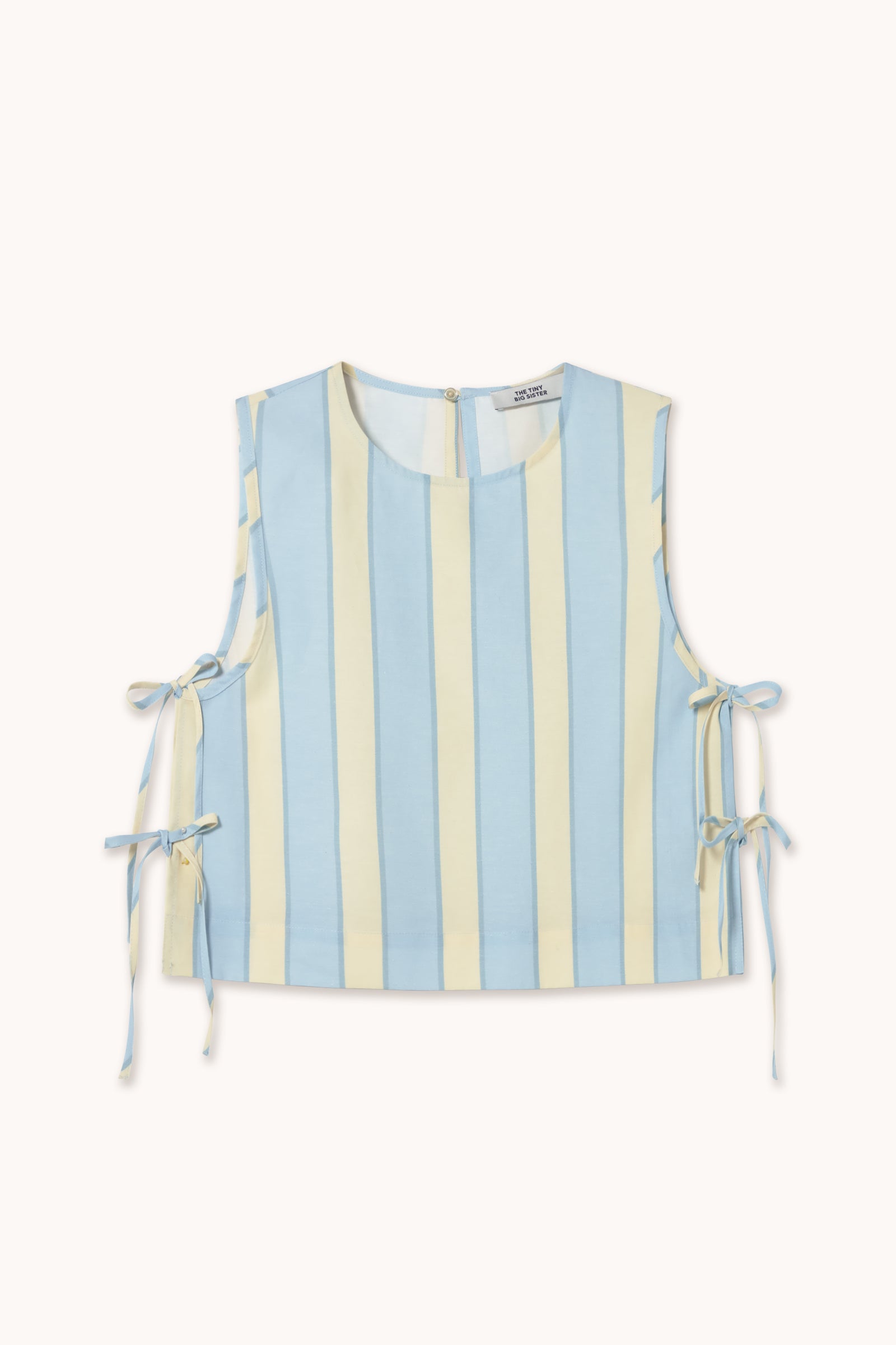 TOP RETRO STRIPES pretty blue/dusty yellow
