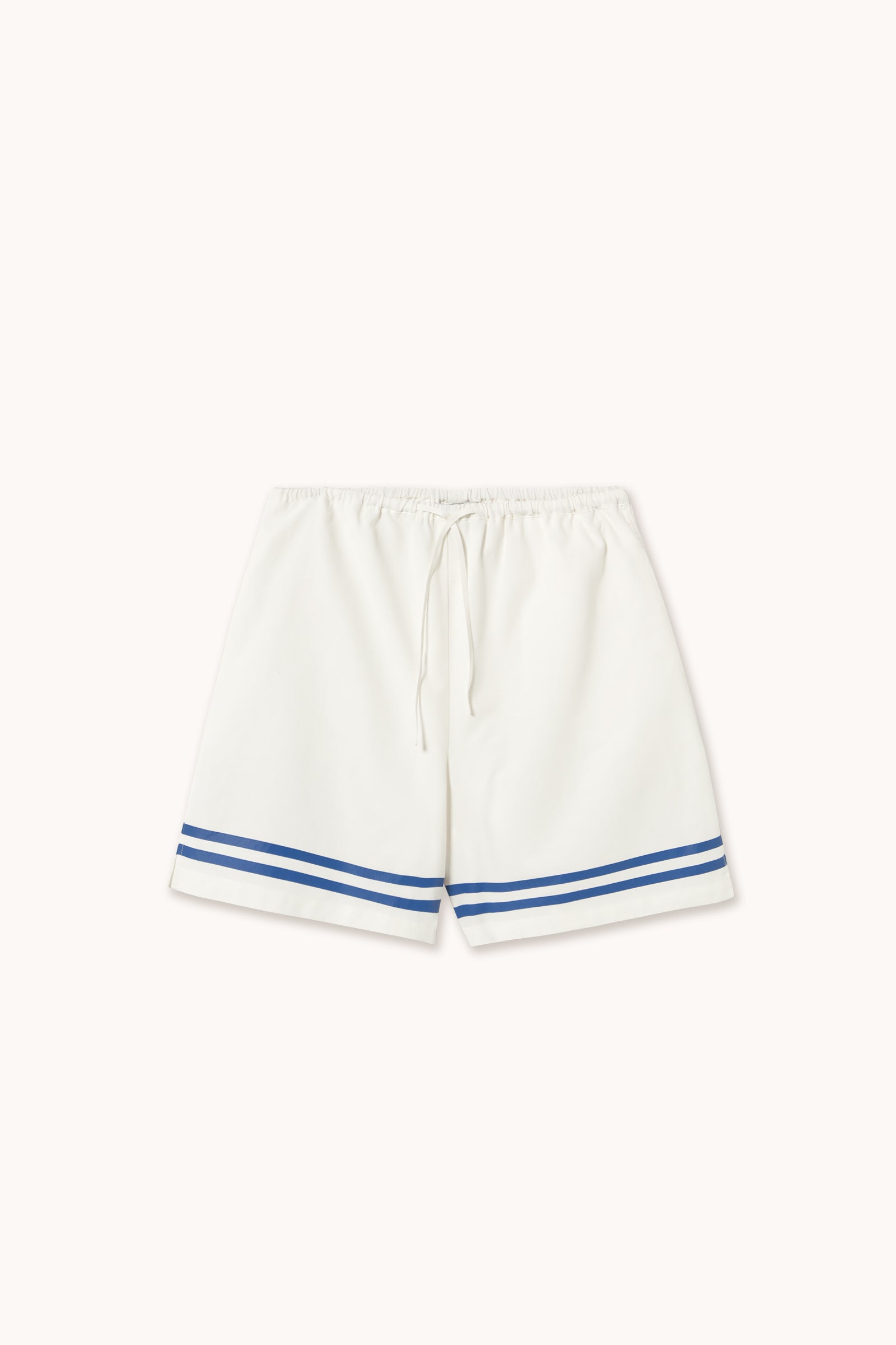 STRIPES ELASTICATED SHORTS off-white