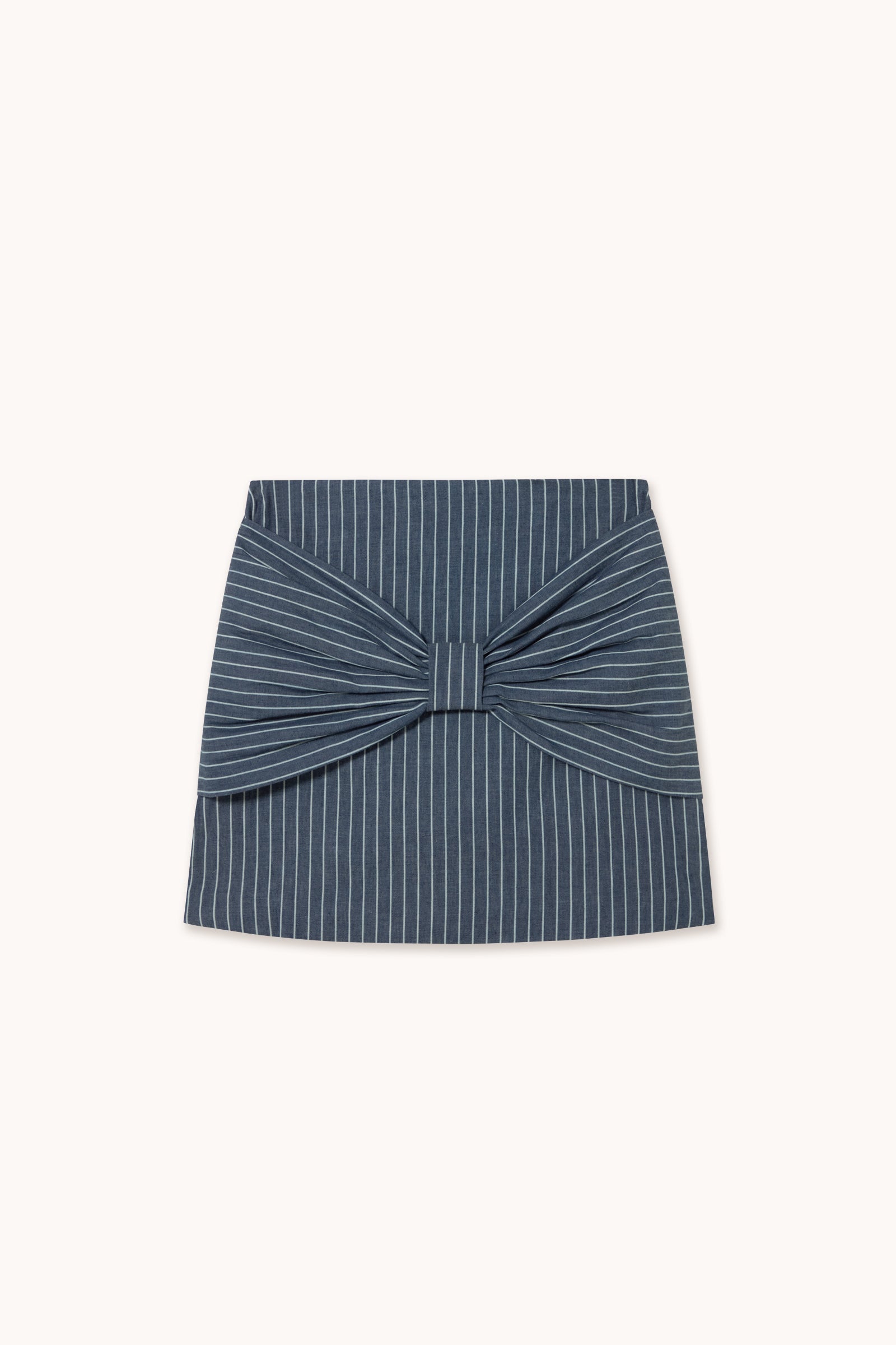 STRIPED MINI SKIRT light navy