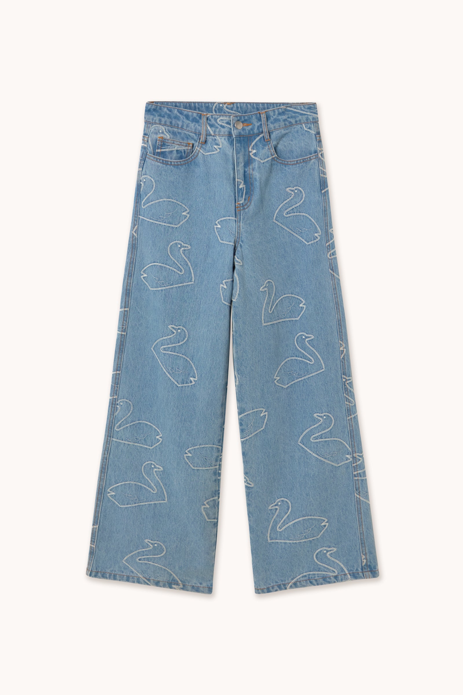 BERTA SWANS DENIM light wash denim