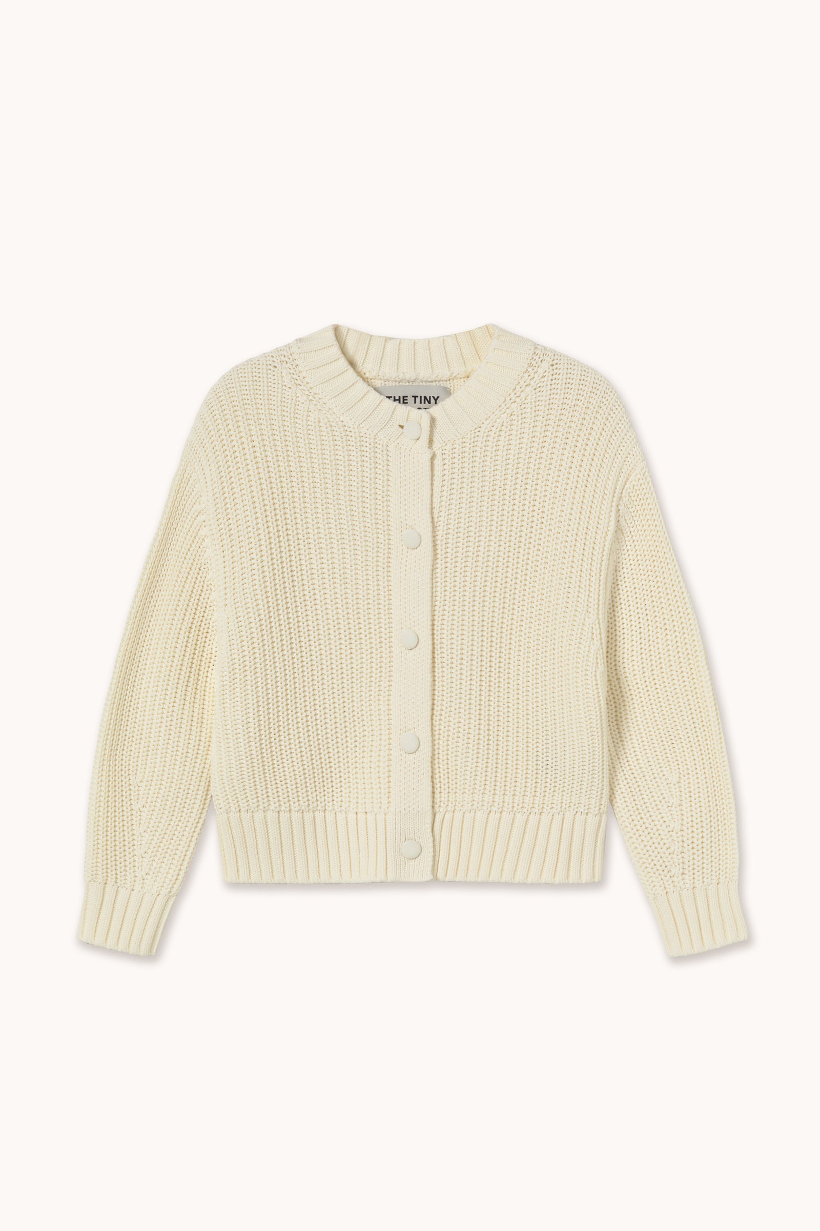 ROUND NECK CARDIGAN off-white