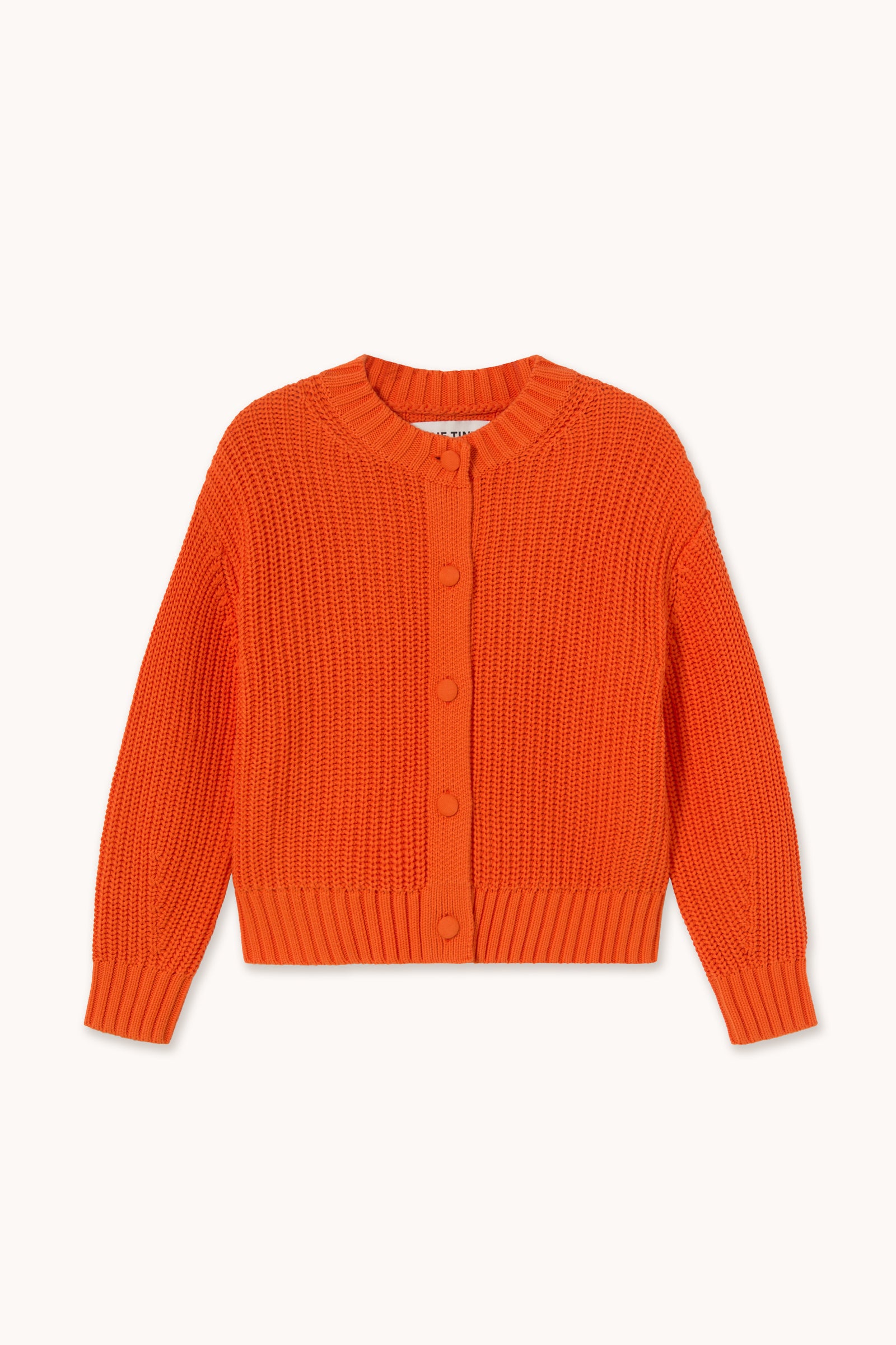 ROUND NECK CARDIGAN summer red