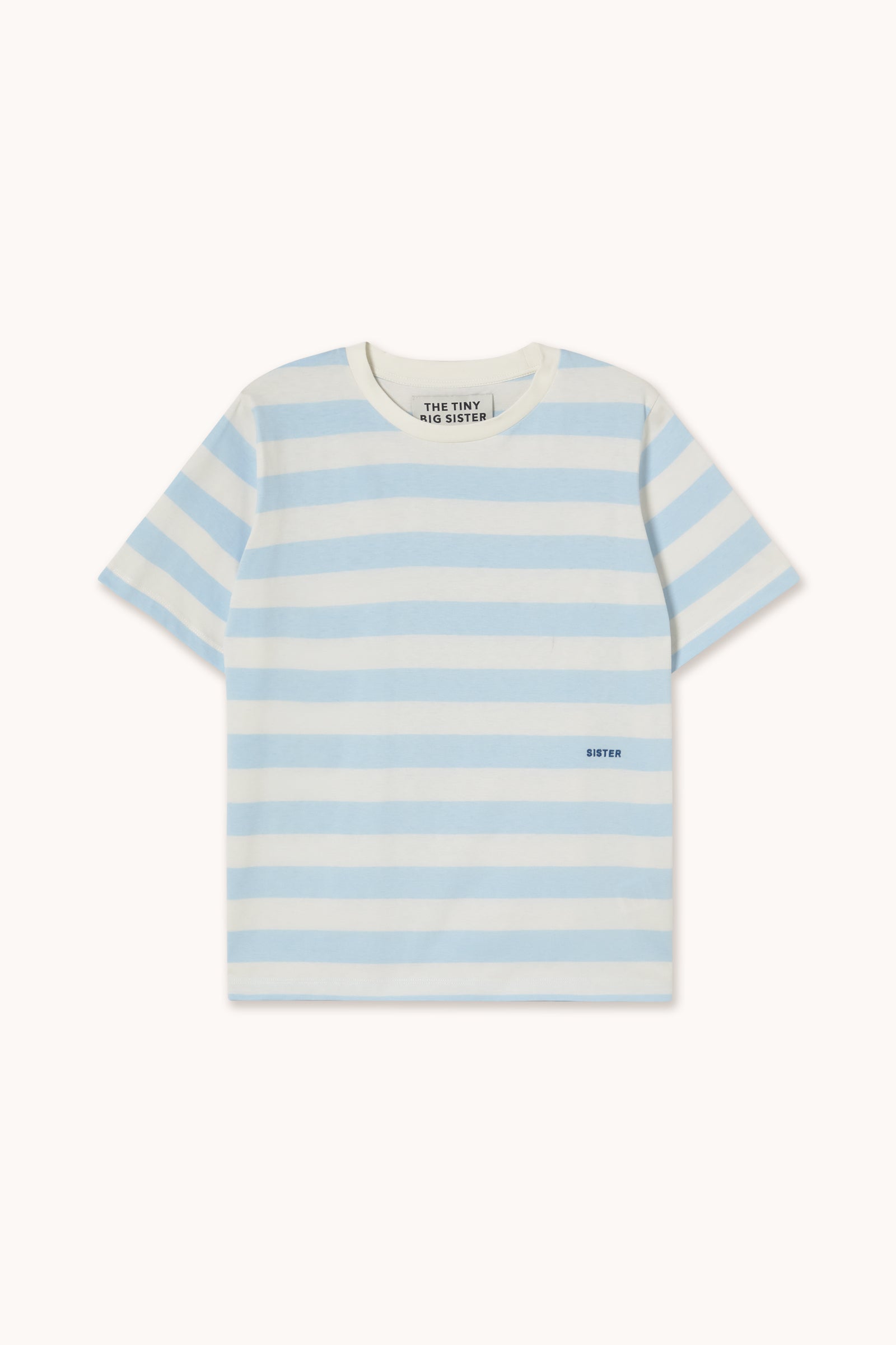 STRIPED TEE pretty blue