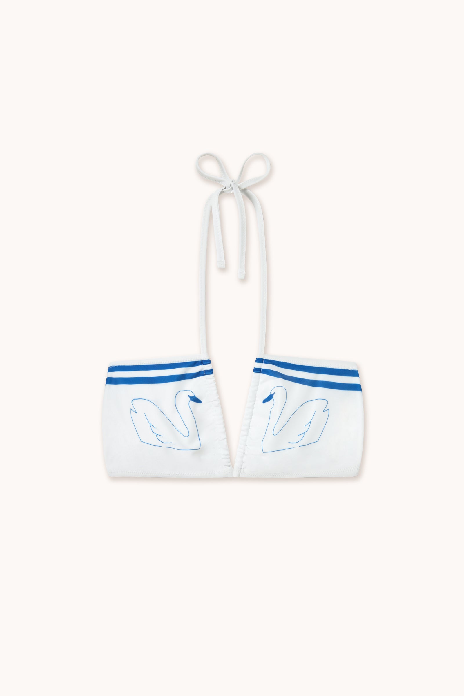 SWANS BIKINI TOP off-white