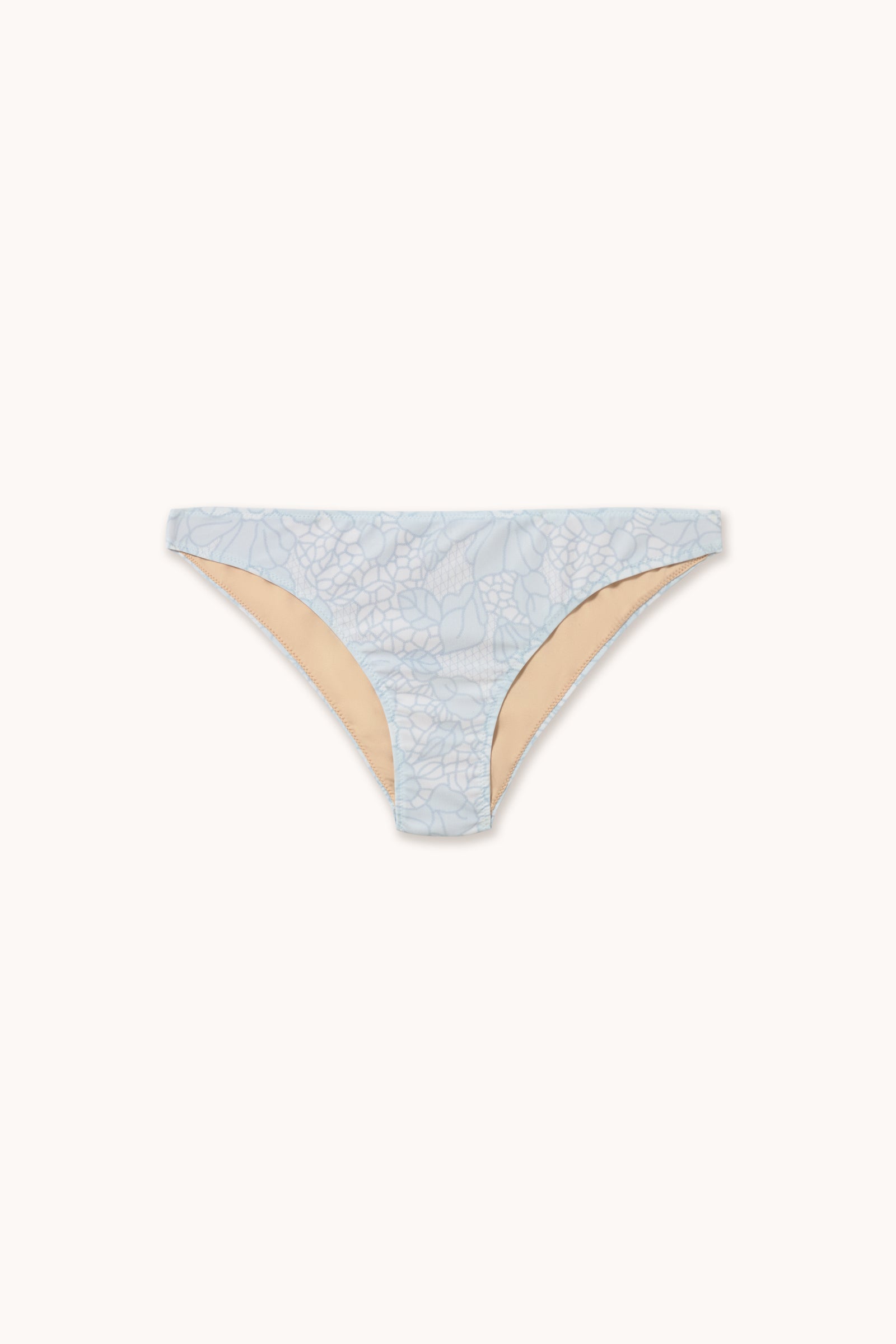 LACE BIKINI BOTTOM off-white/pastel blue