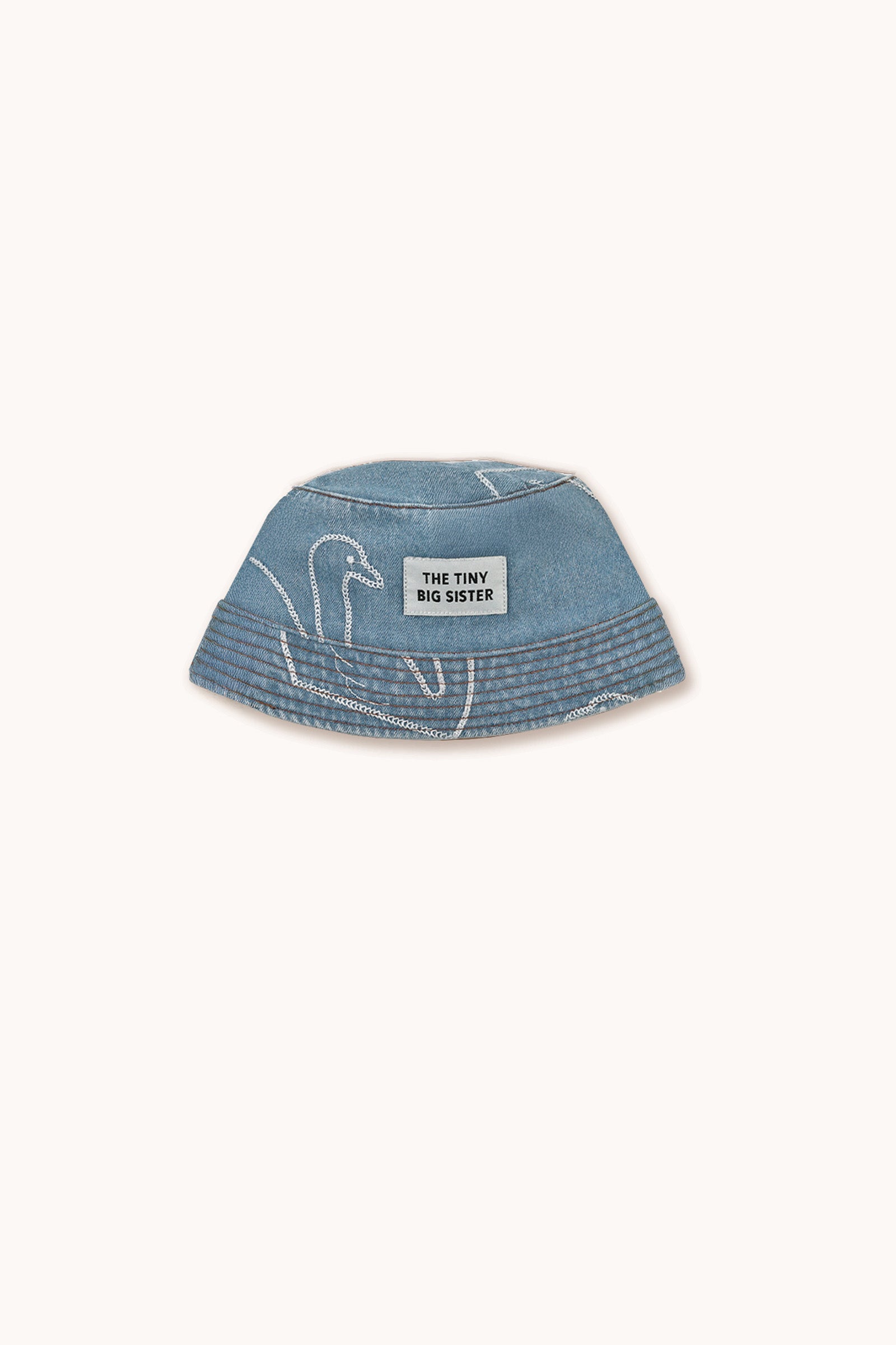 SWANS BUCKET HAT light wash denim