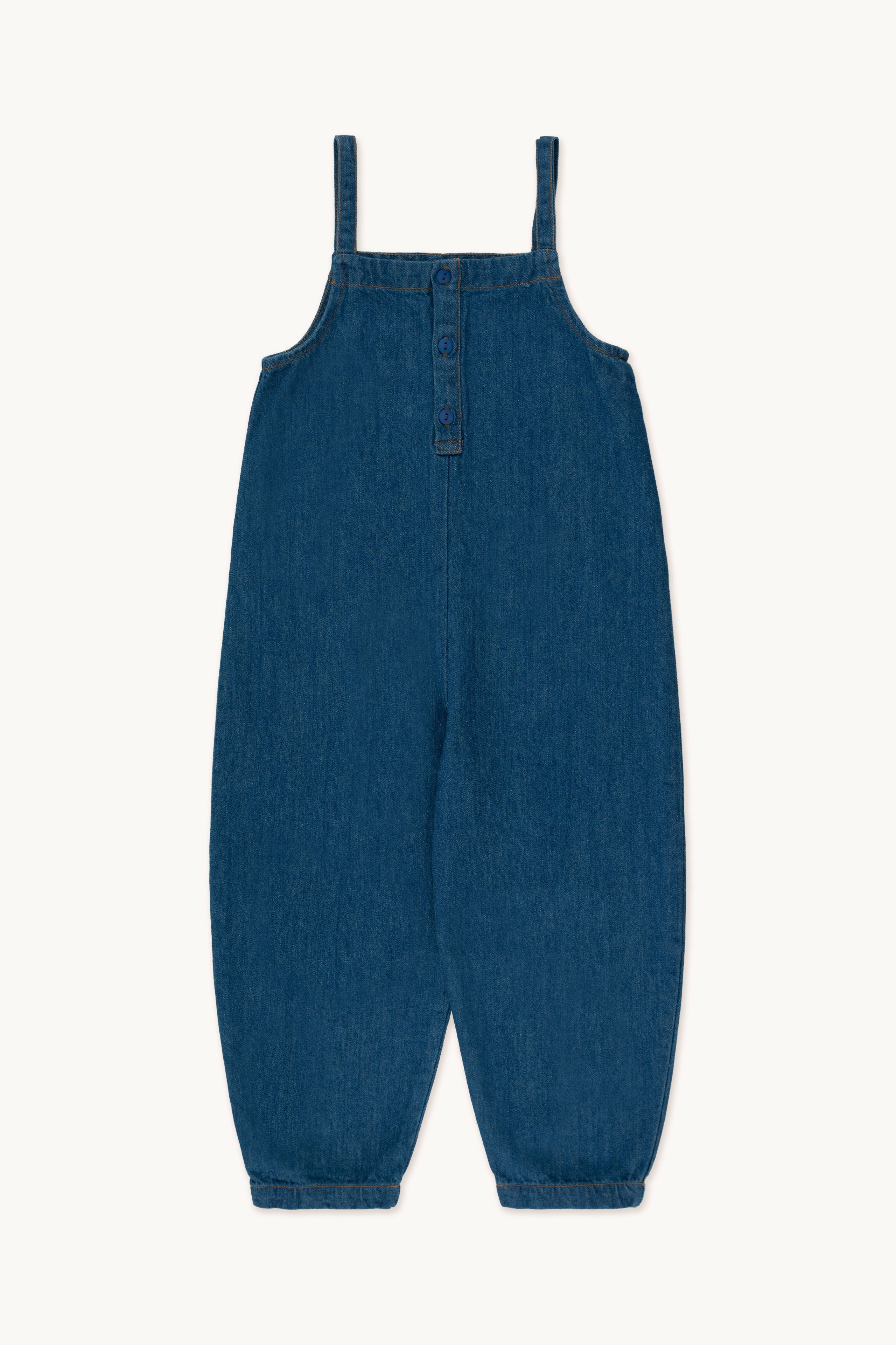 Solid Denim Dungarees deep indigo