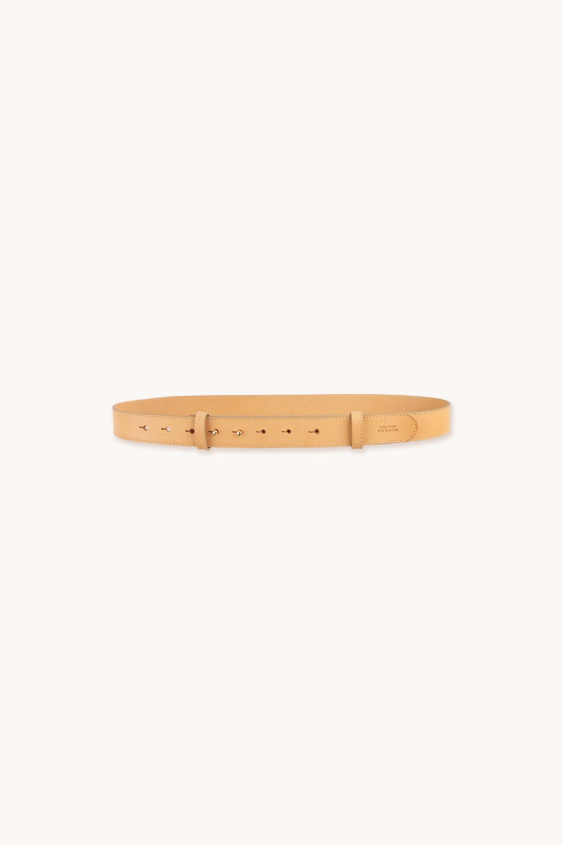 Cecile Leather Belt almond