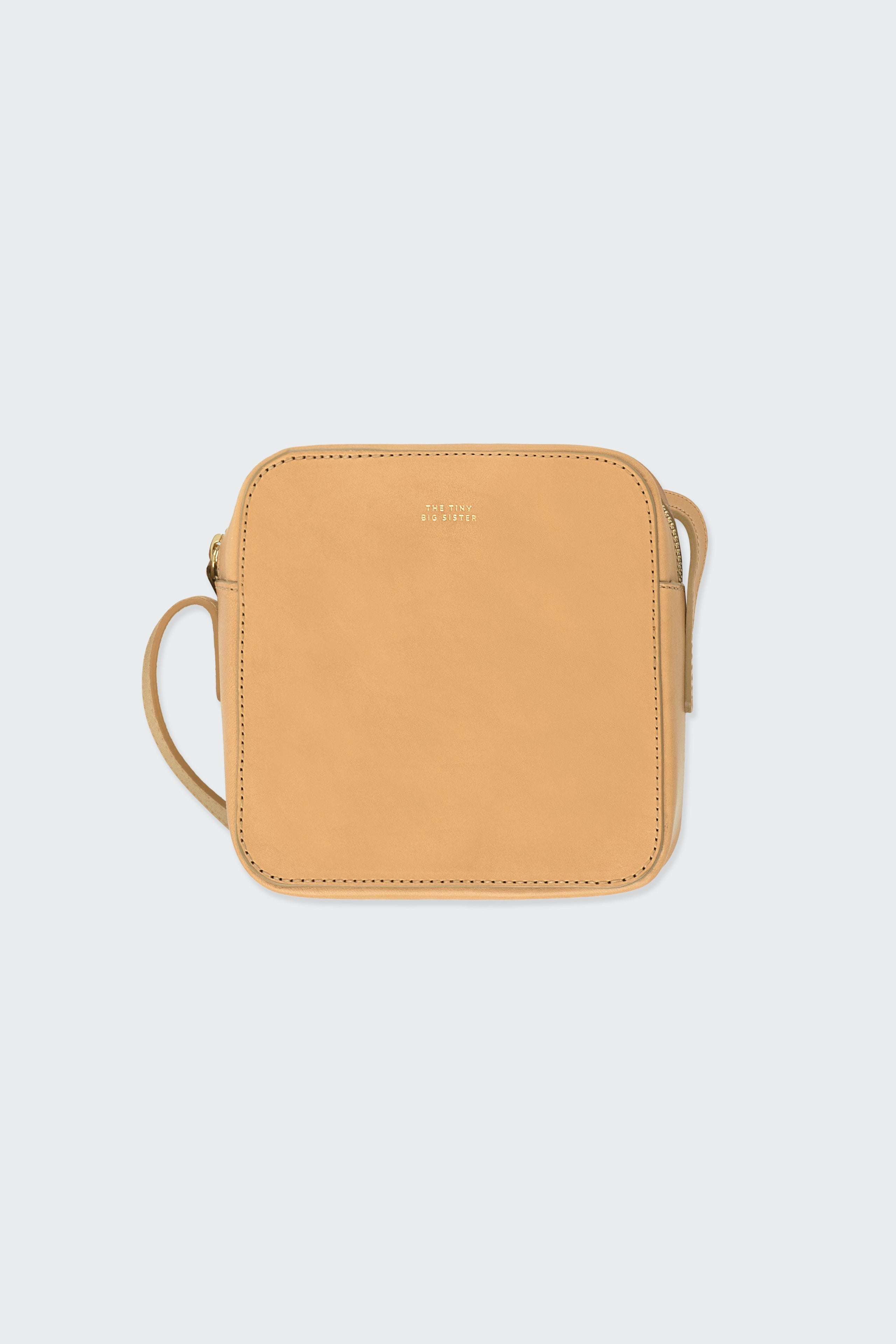 Vini Leather Square Bag almond